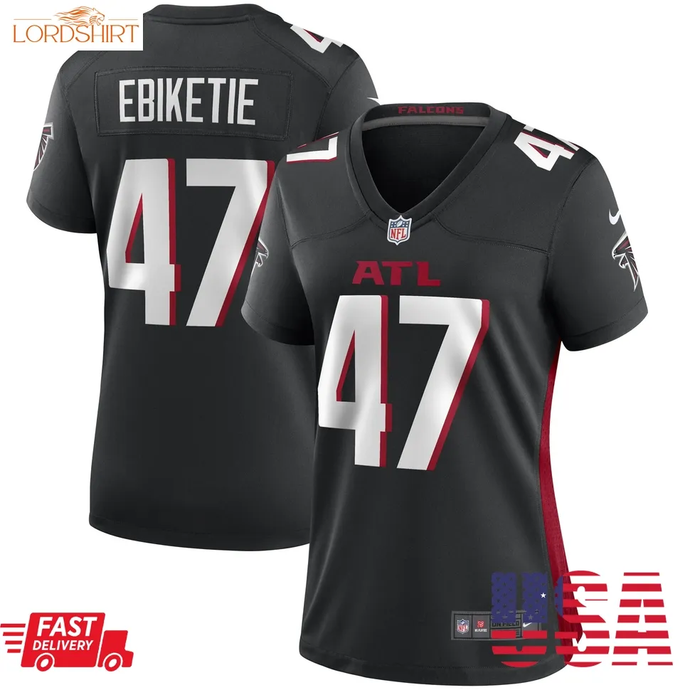 Arnold Ebiketie Atlanta Falcons  Women's Game Player Jersey   Black