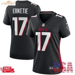 Arnold Ebiketie Atlanta Falcons  Women's Team Game Jersey    Black