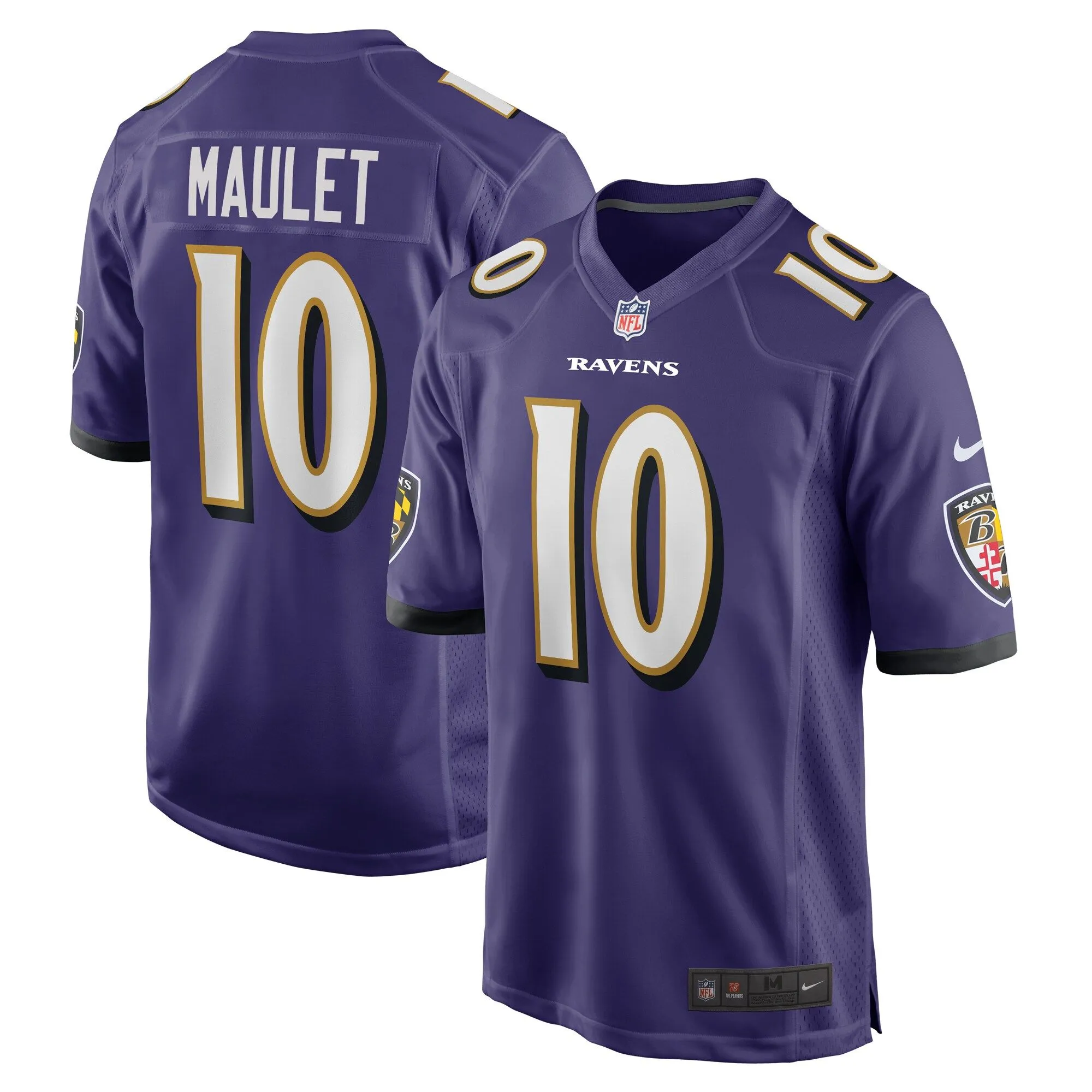 Arthur Maulet Baltimore Ravens   Game Jersey -  Purple