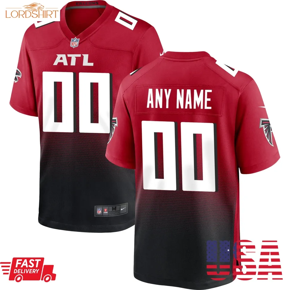 Atlanta Falcons  Alternate Custom Game Jersey   Red