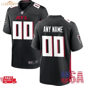 Atlanta Falcons  Custom Game Jersey   Black