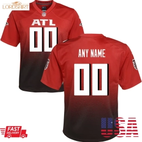 Atlanta Falcons  Youth Alternate Custom Game Jersey   Red