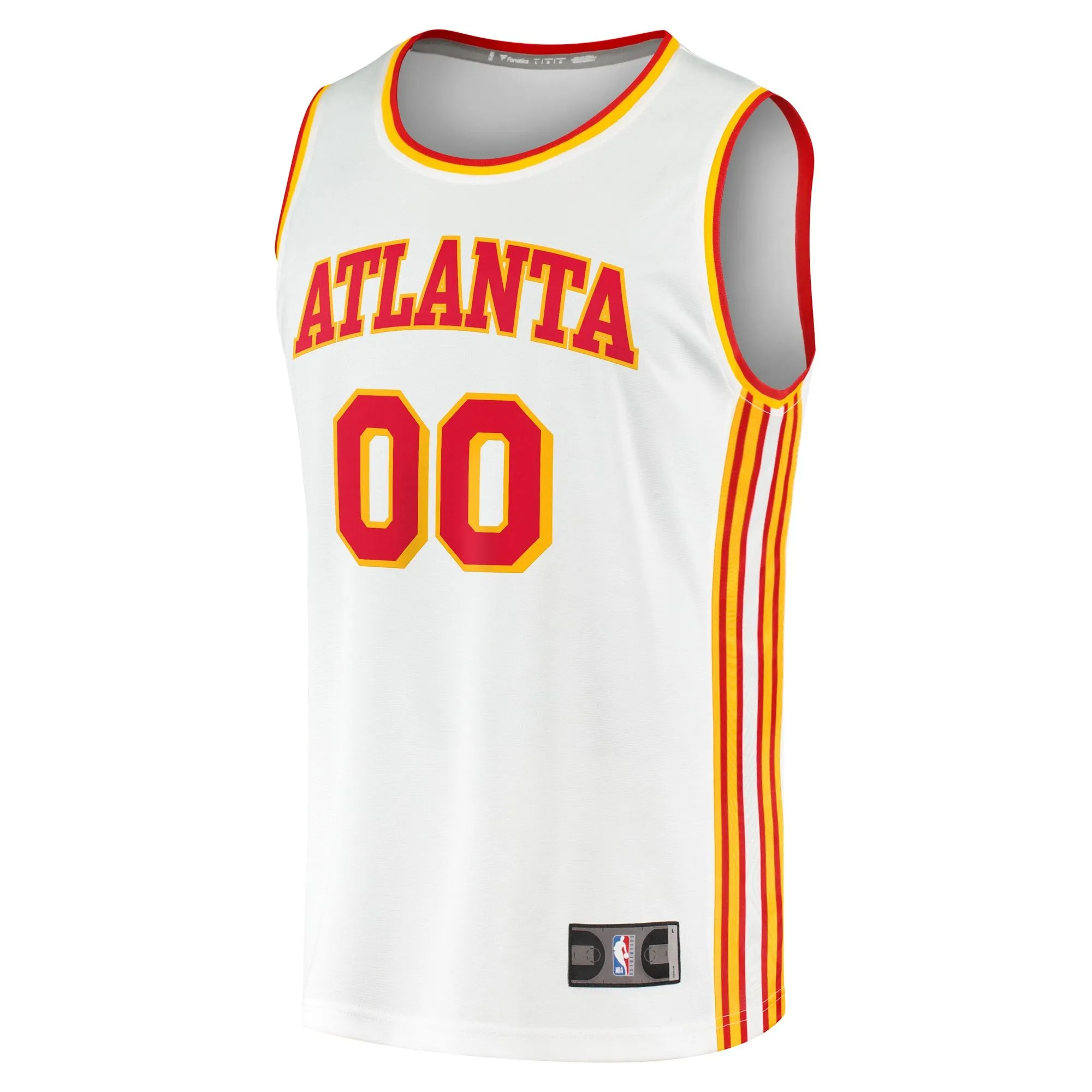 Atlanta Hawks Fanatics Branded Fast Break Custom Replica Jersey - Association Edition - White