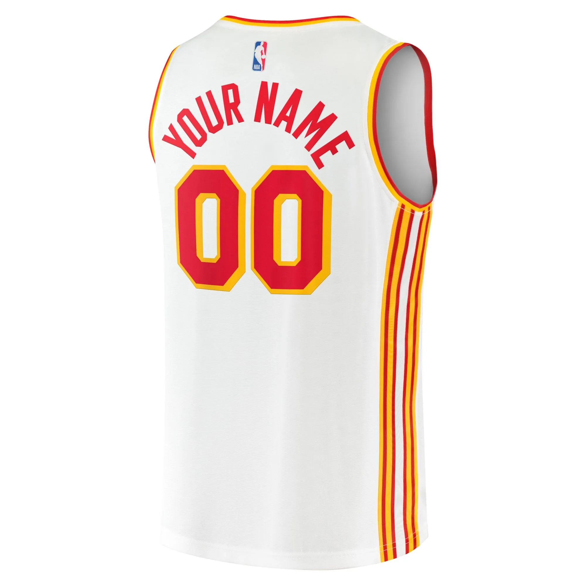 Atlanta Hawks Fanatics Branded Fast Break Custom Replica Jersey - Association Edition - White