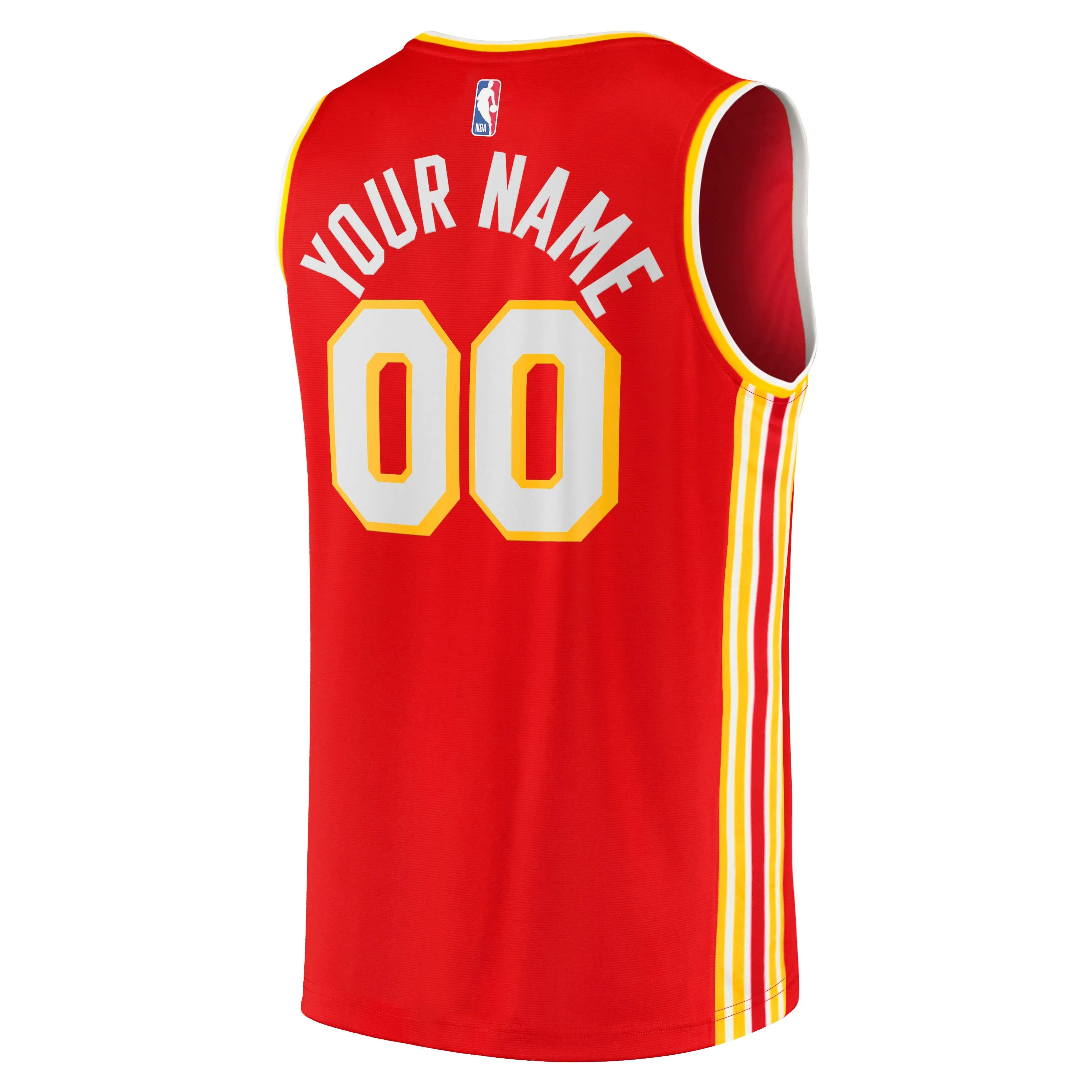 Atlanta Hawks Fanatics Branded Fast Break Replica Custom Jersey - Icon Edition - Red