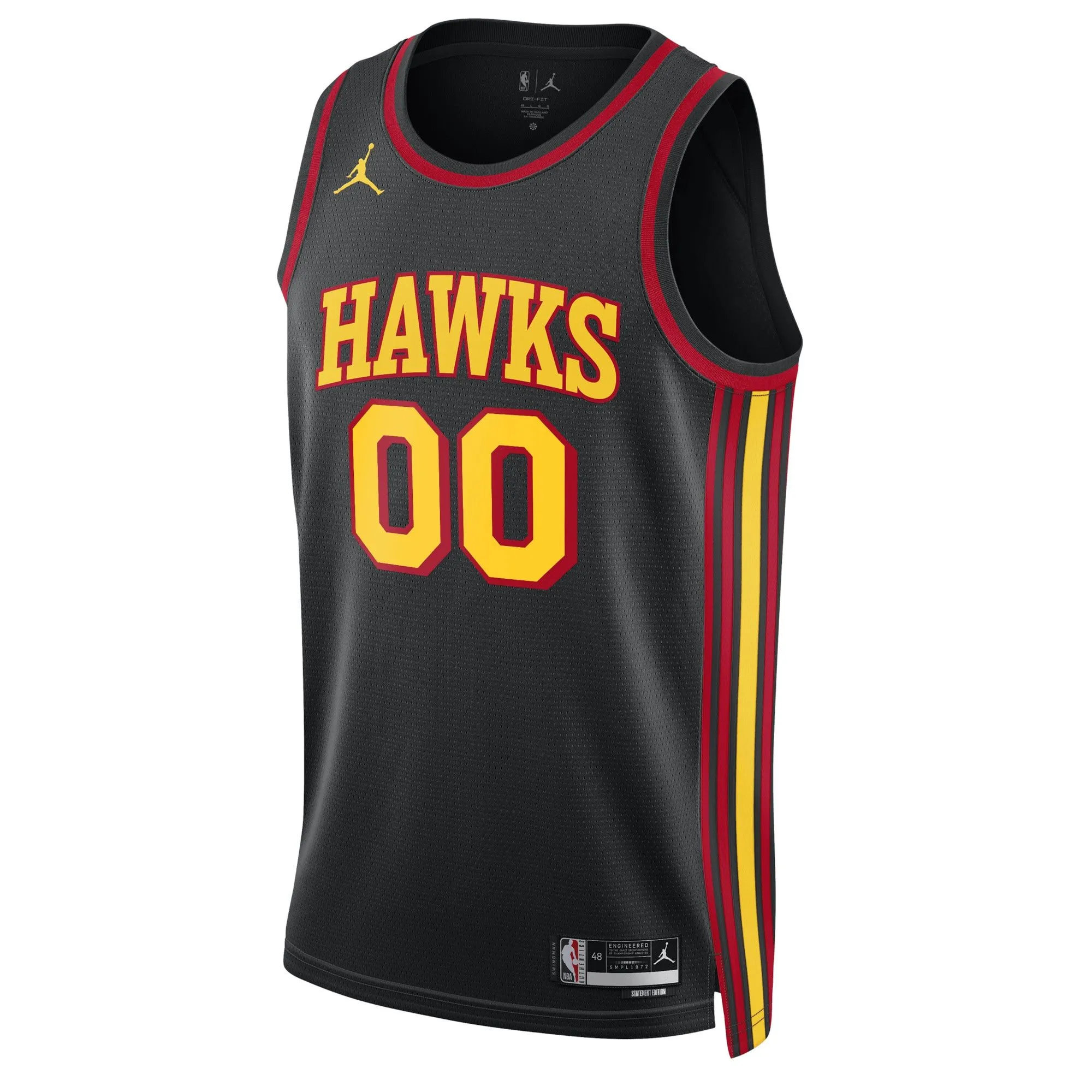 Atlanta Hawks Jordan Brand Unisex 2022/23 Swingman Custom Jersey - Statement Edition - Black