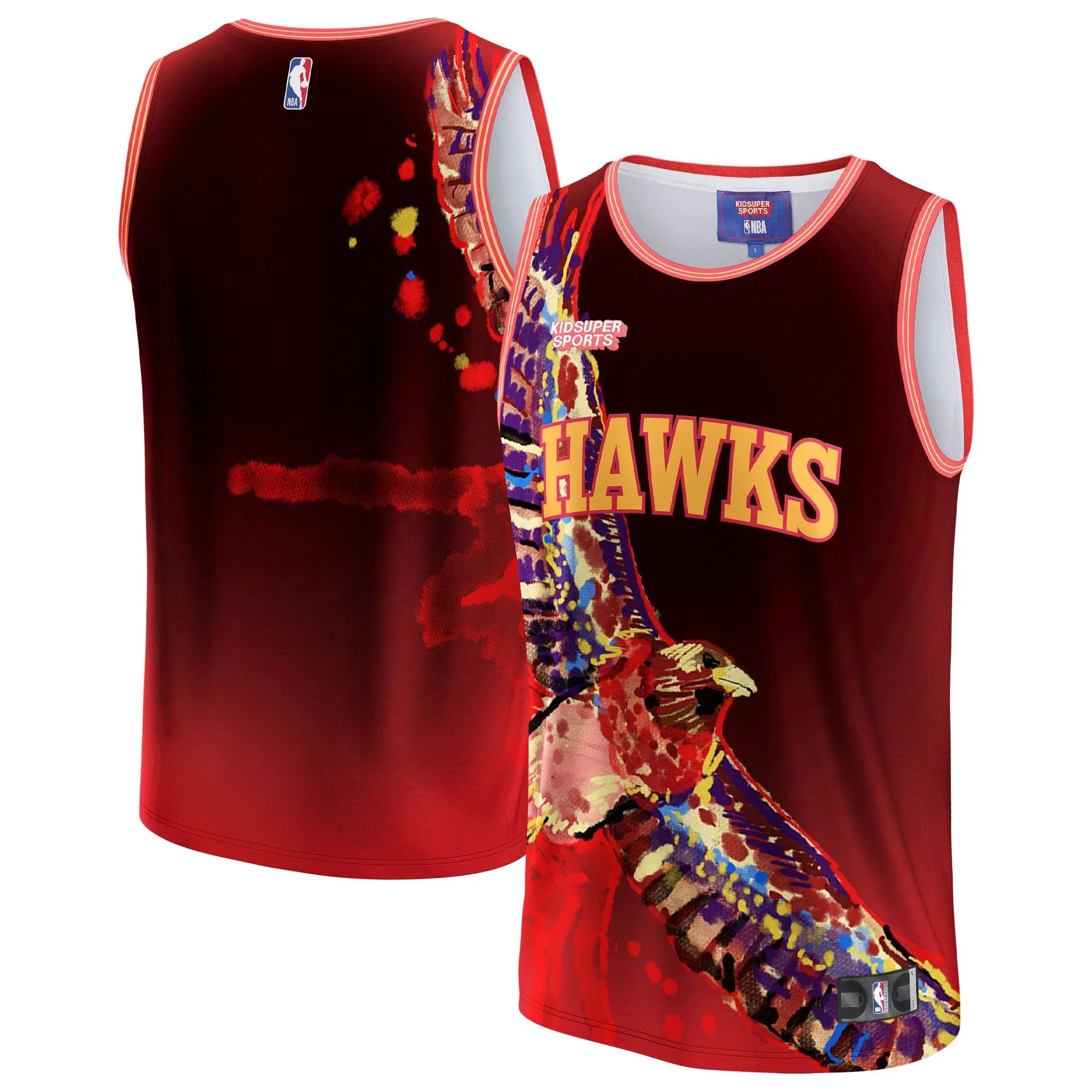 Atlanta Hawks NBA & KidSuper Studios By Fanatics Unisex Hometown Jersey - Red