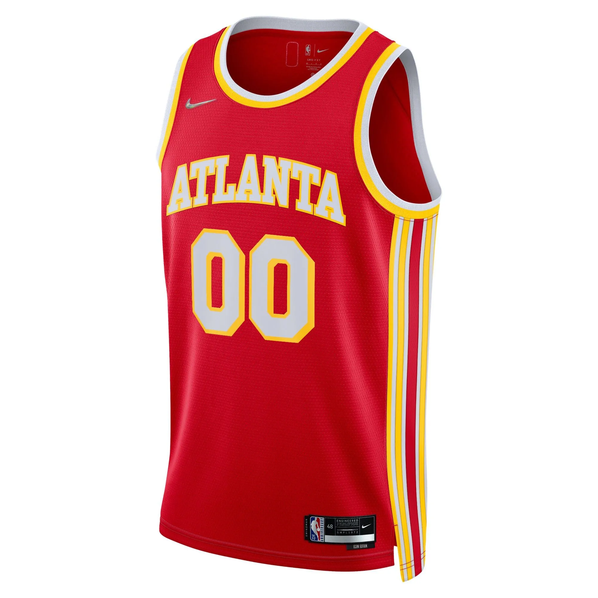 Atlanta Hawks  2021/22 Diamond Swingman Custom Jersey - Icon Edition - Red