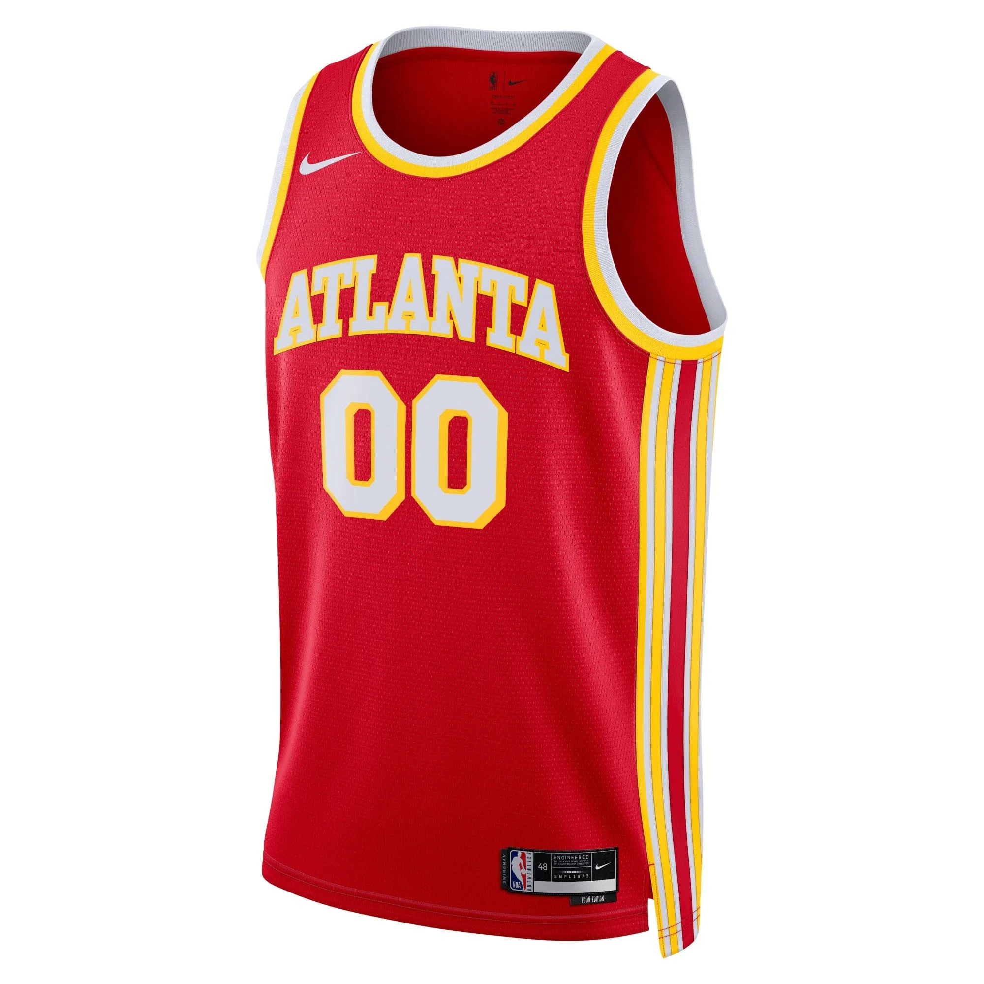 Atlanta Hawks  Unisex Swingman Custom Jersey Red - Icon Edition