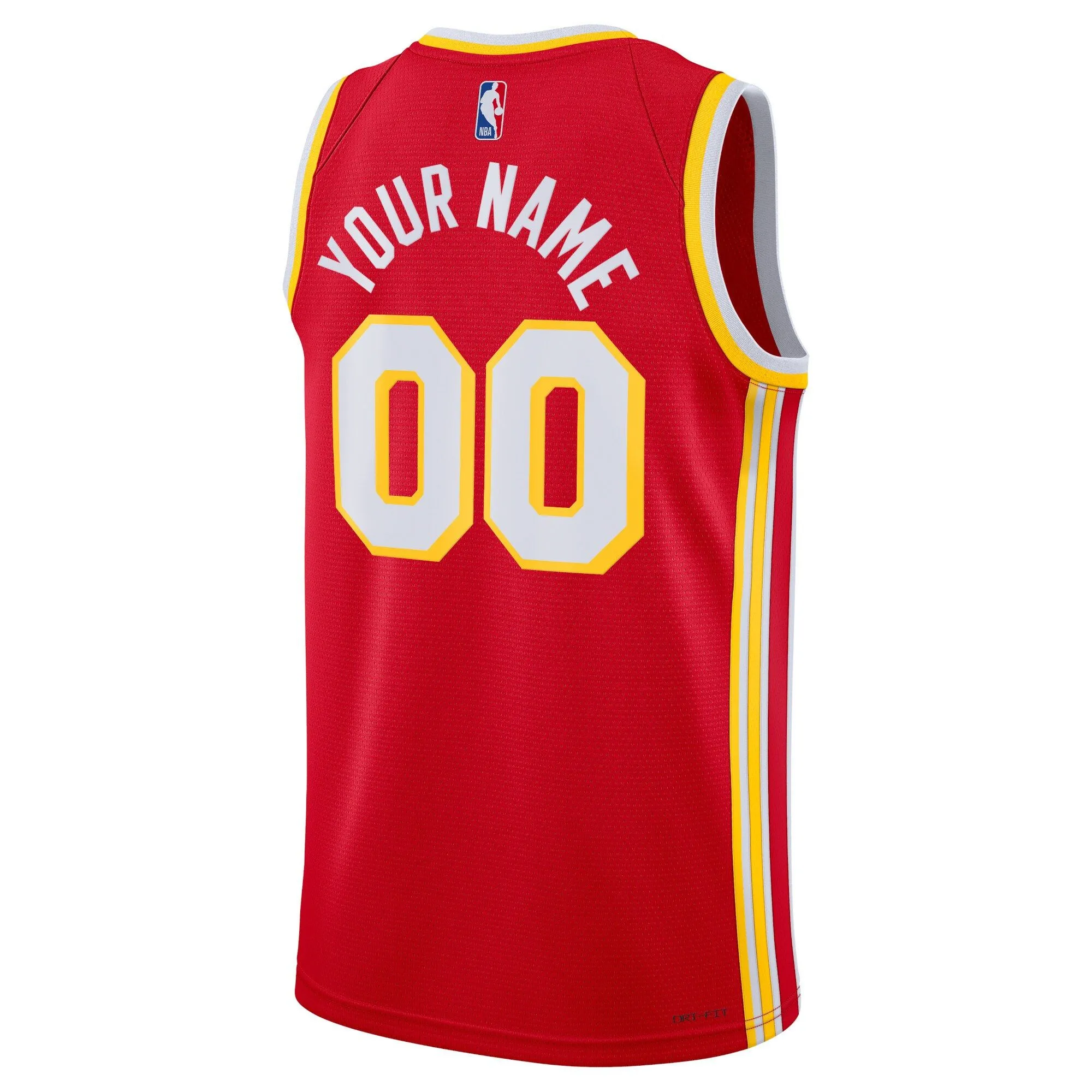 Atlanta Hawks  Unisex Swingman Custom Jersey Red - Icon Edition