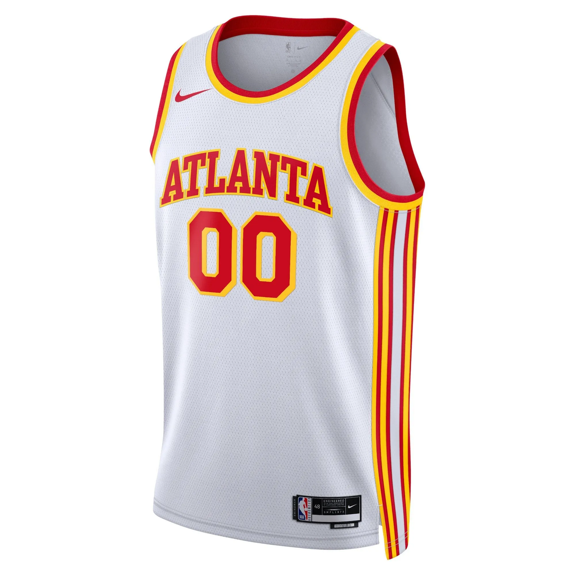 Atlanta Hawks  Unisex Swingman Custom Jersey White - Association Edition