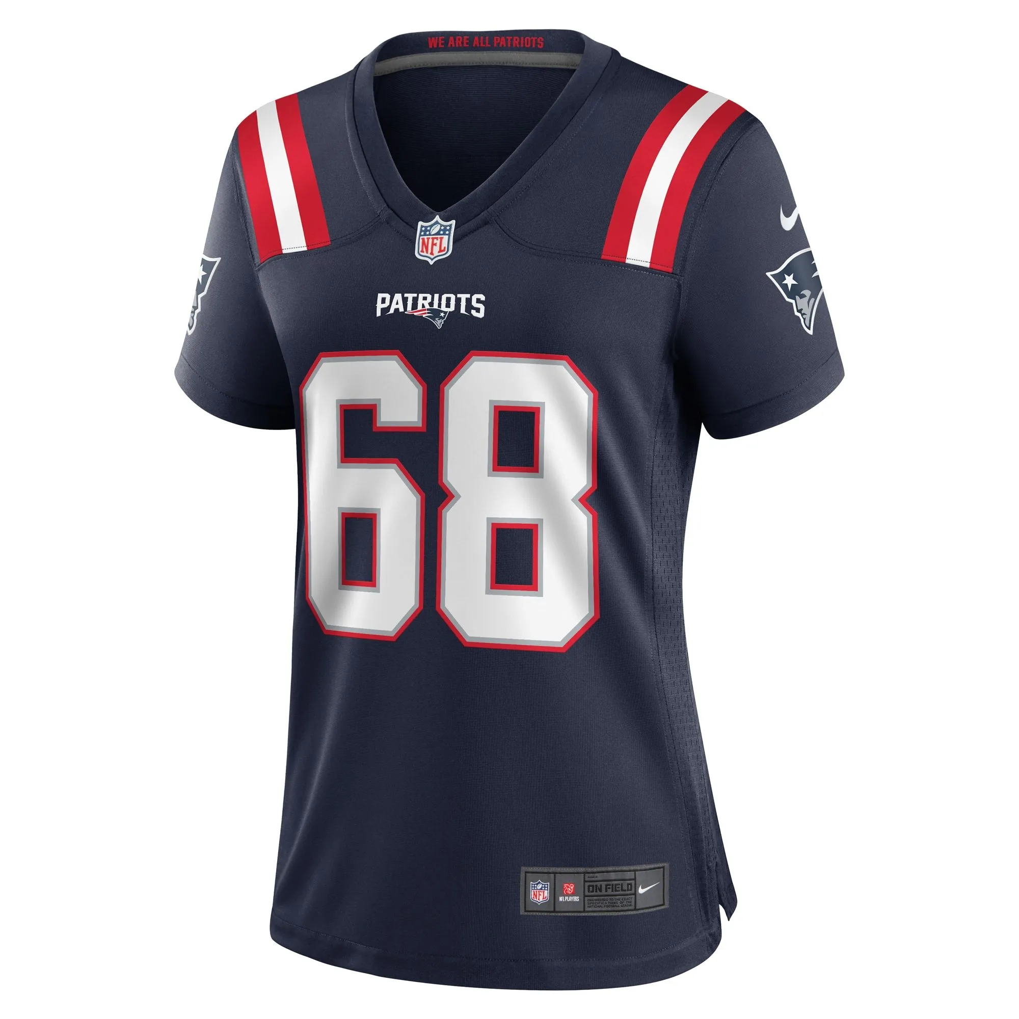 Atonio Mafi New England Patriots  Women's Team Game Jersey -  Navy