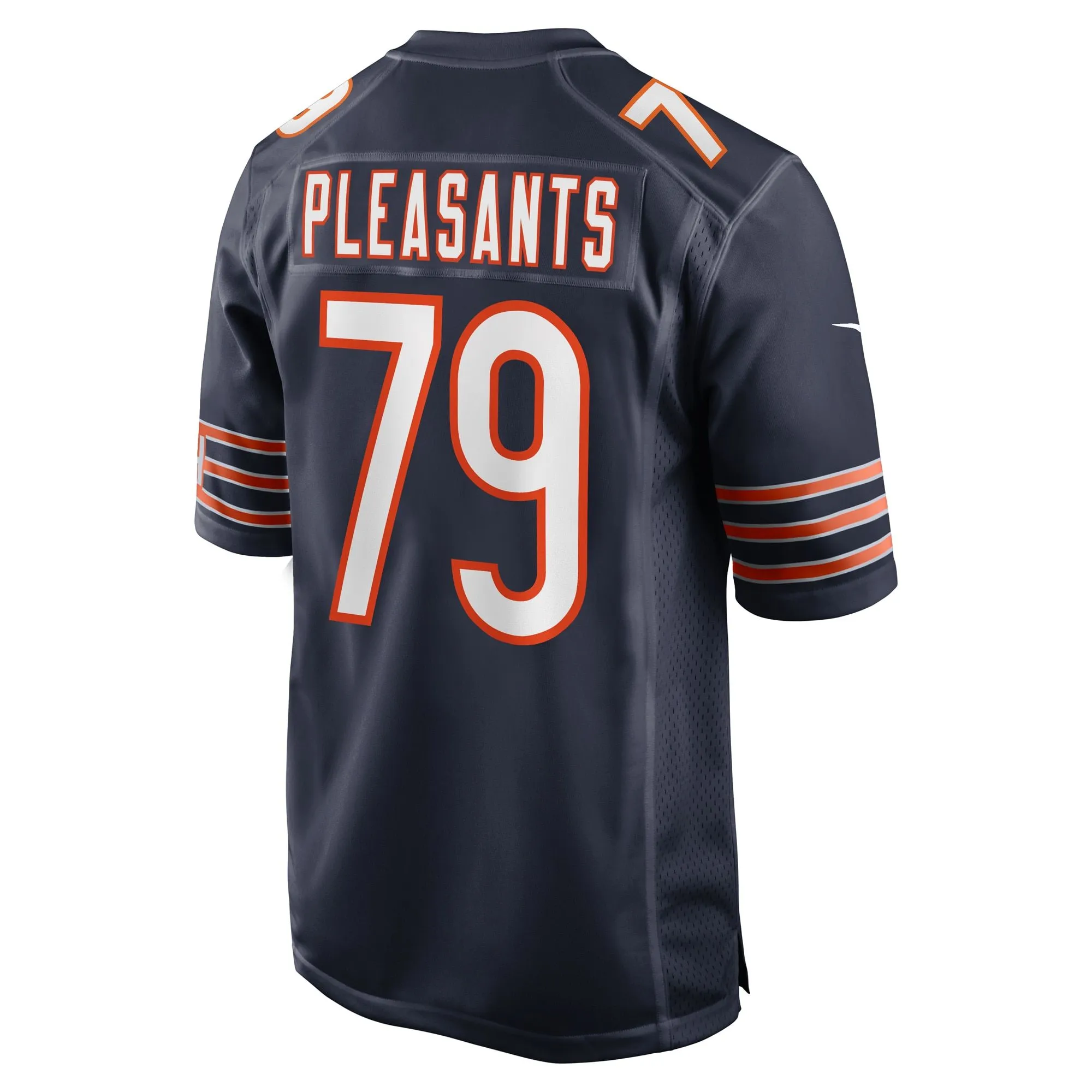 Austen Pleasants Chicago Bears   Game Jersey -  Navy