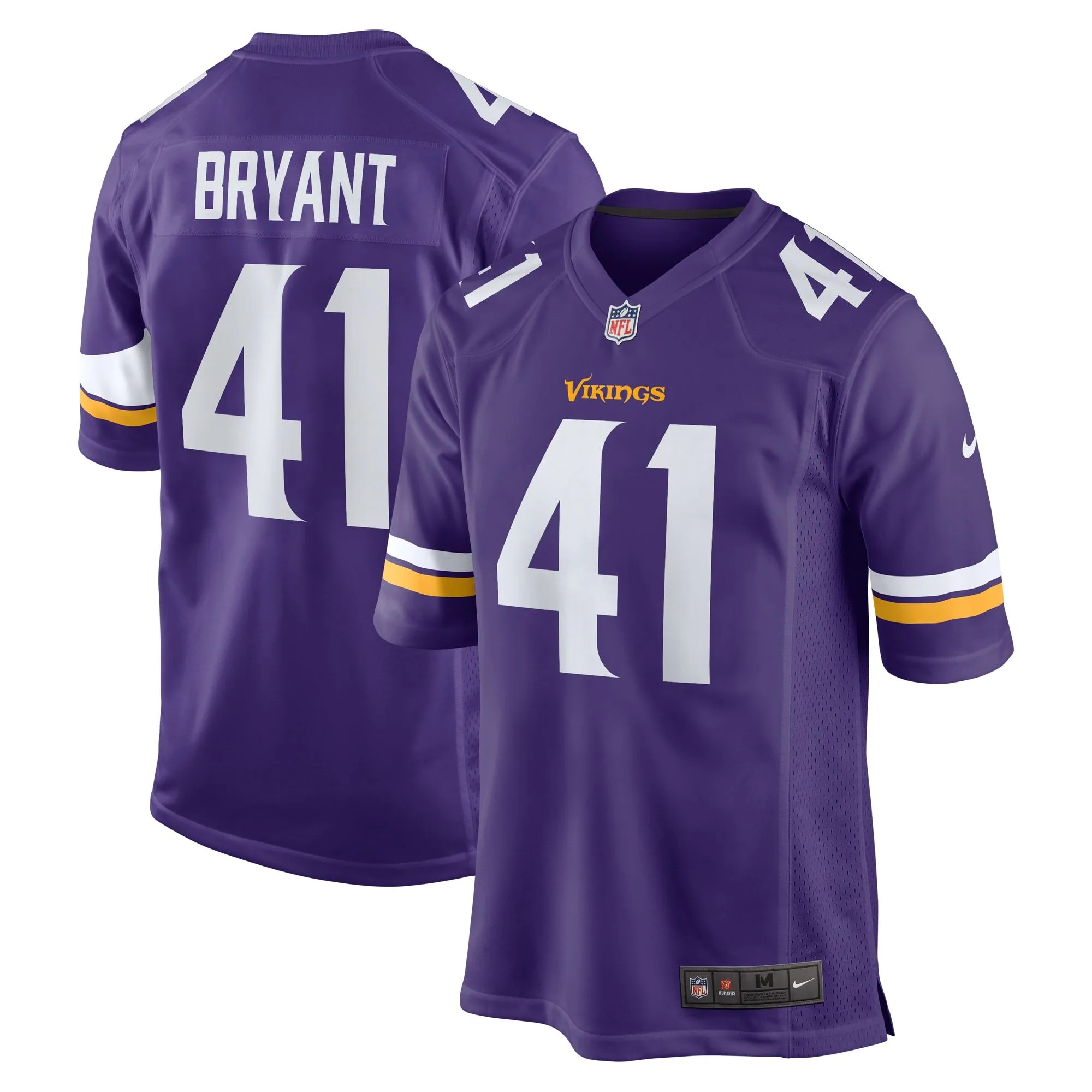 Austin Bryant Minnesota Vikings   Game Jersey -  Purple