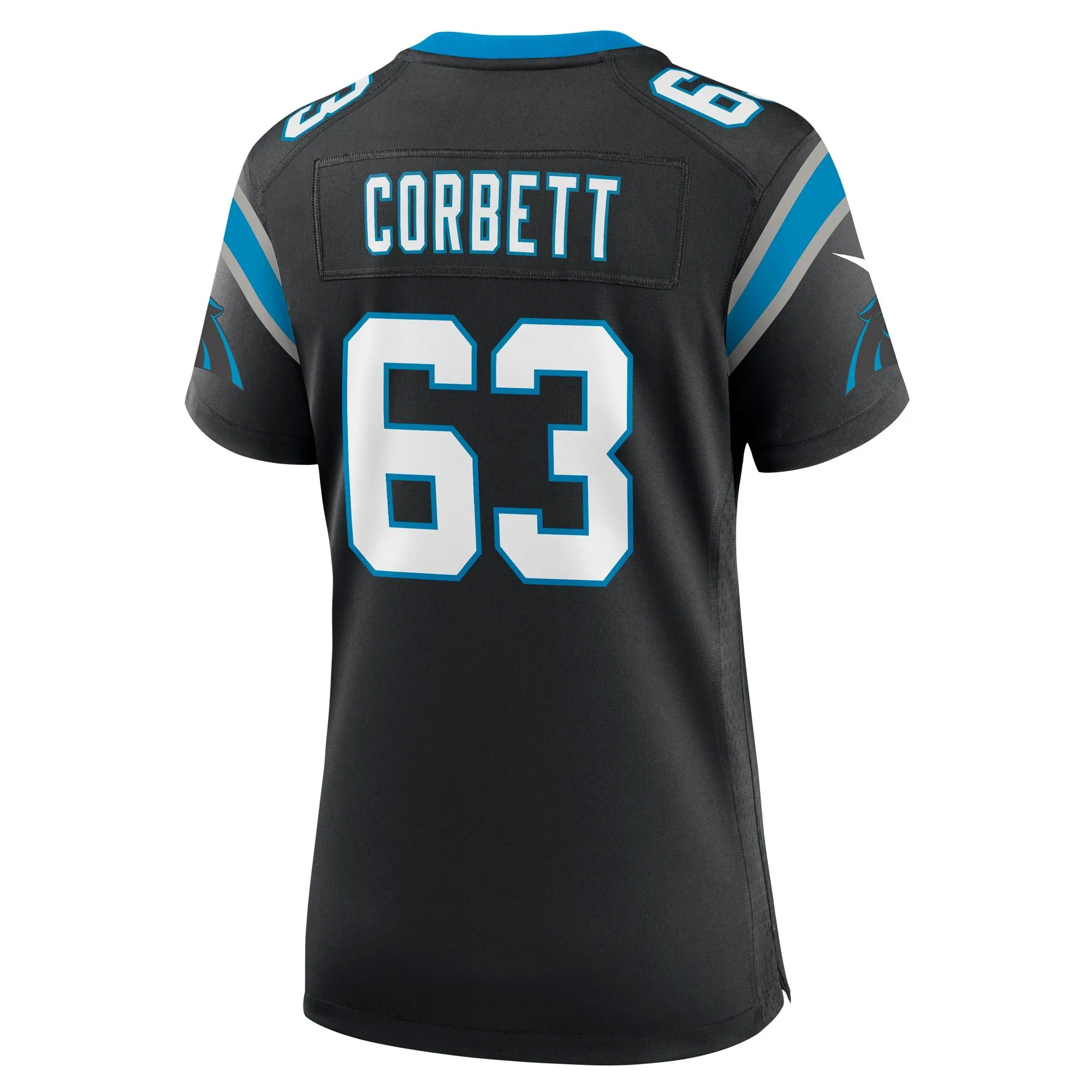 Austin Corbett Carolina Panthers  Women's Team Game Jersey - Black