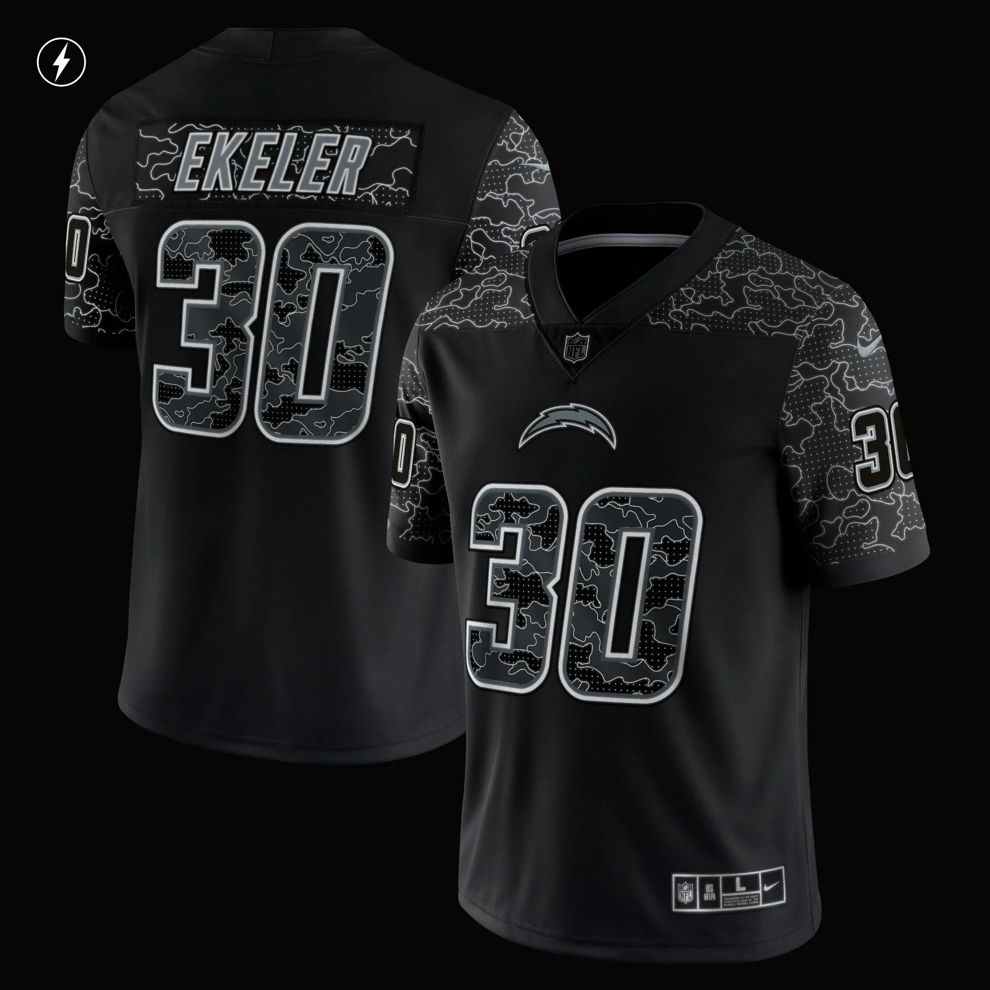 Austin Ekeler Los Angeles Chargers  RFLCTV Limited Jersey - Black