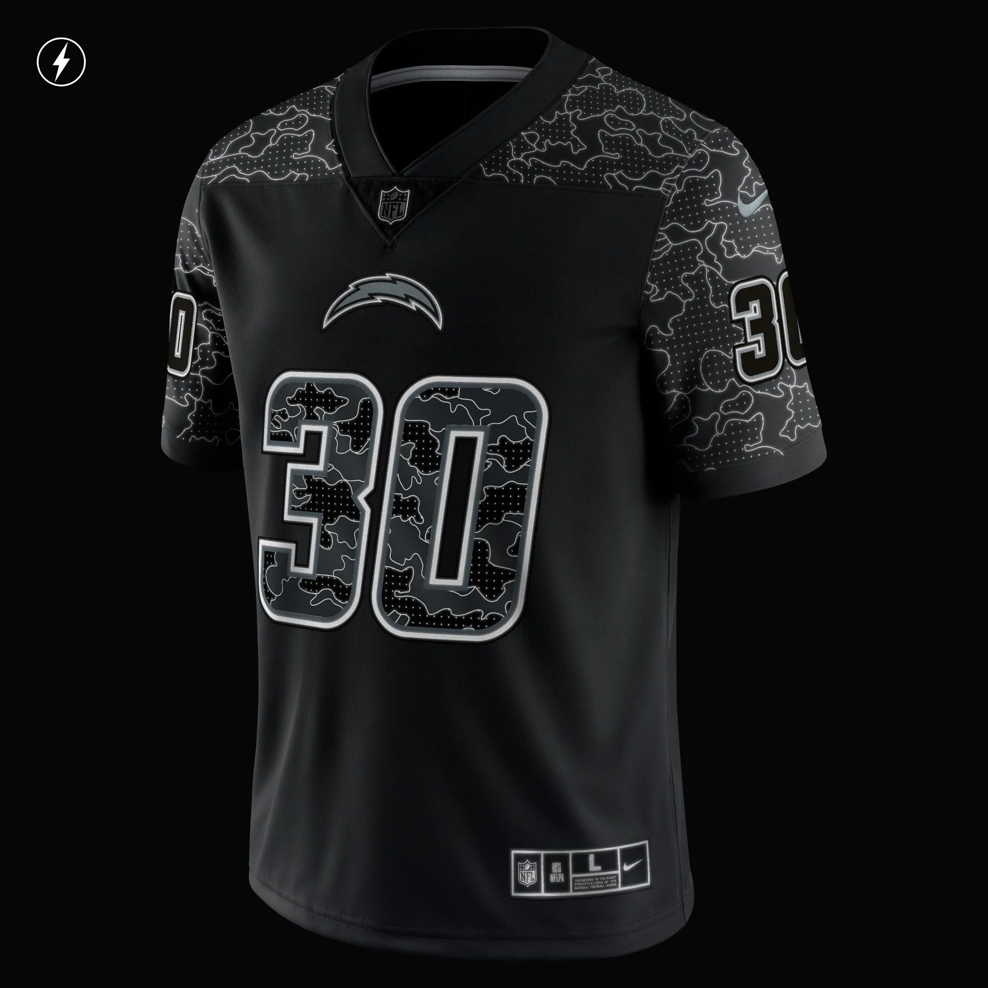 Austin Ekeler Los Angeles Chargers  RFLCTV Limited Jersey - Black