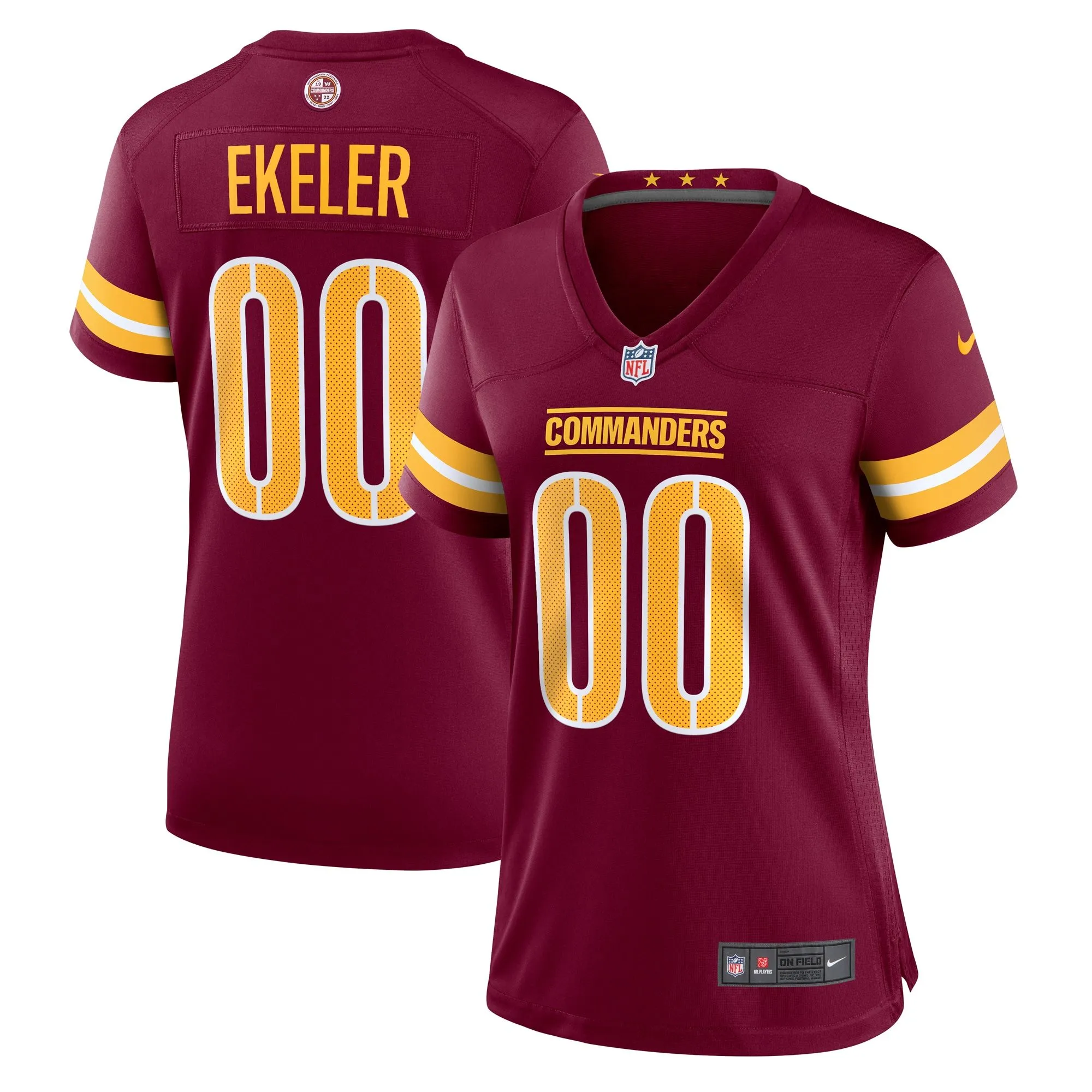 Austin Ekeler Washington Commanders  Women's Game Player Jersey - Burgundy