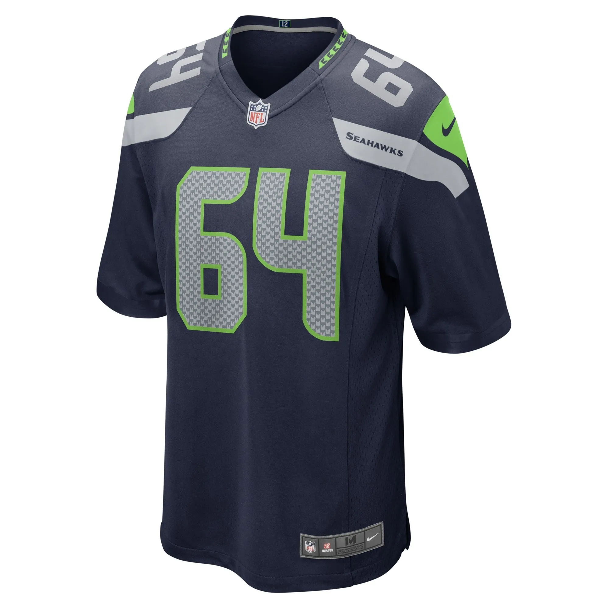 Austin Faoliu Seattle Seahawks   Game Jersey - College Navy