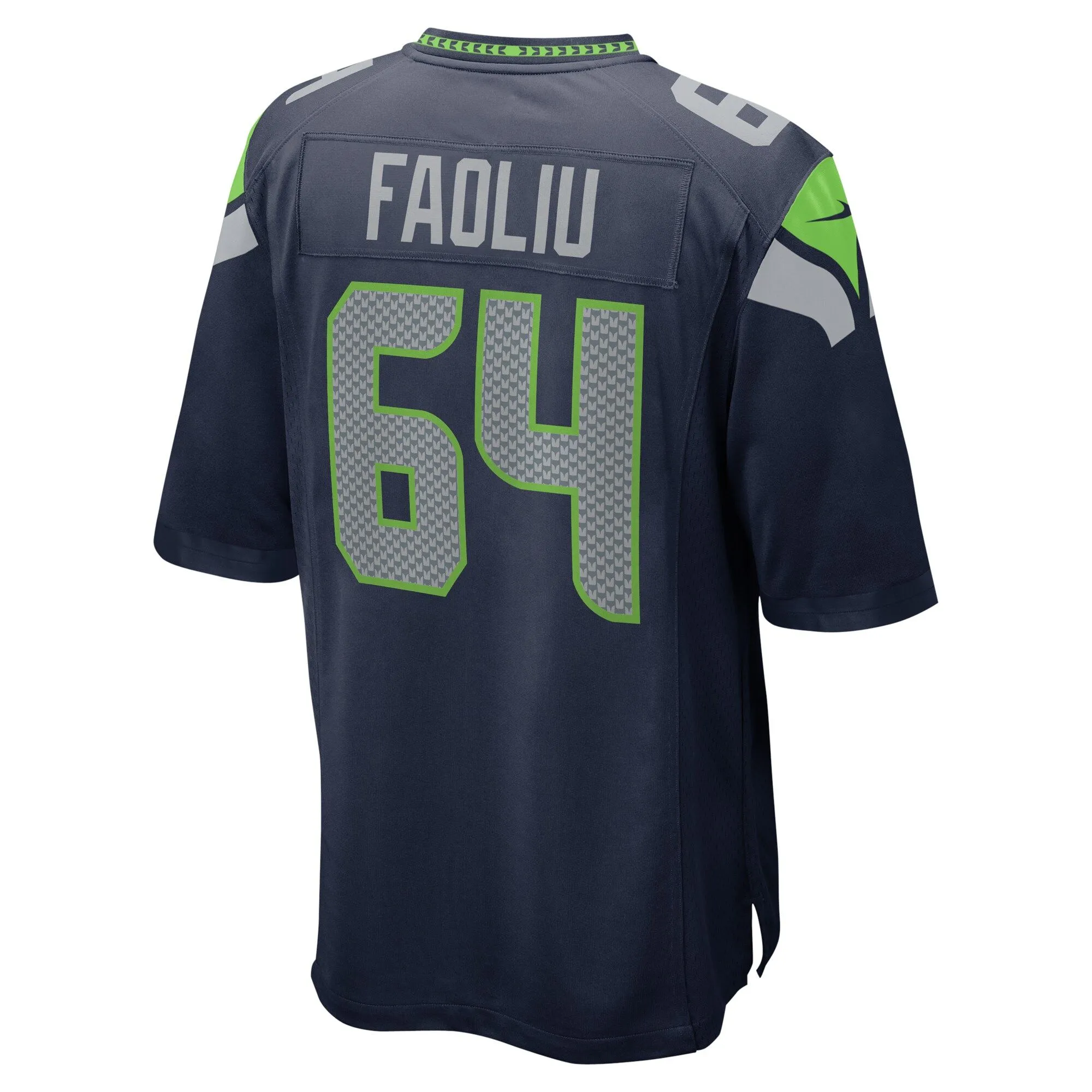 Austin Faoliu Seattle Seahawks   Game Jersey - College Navy