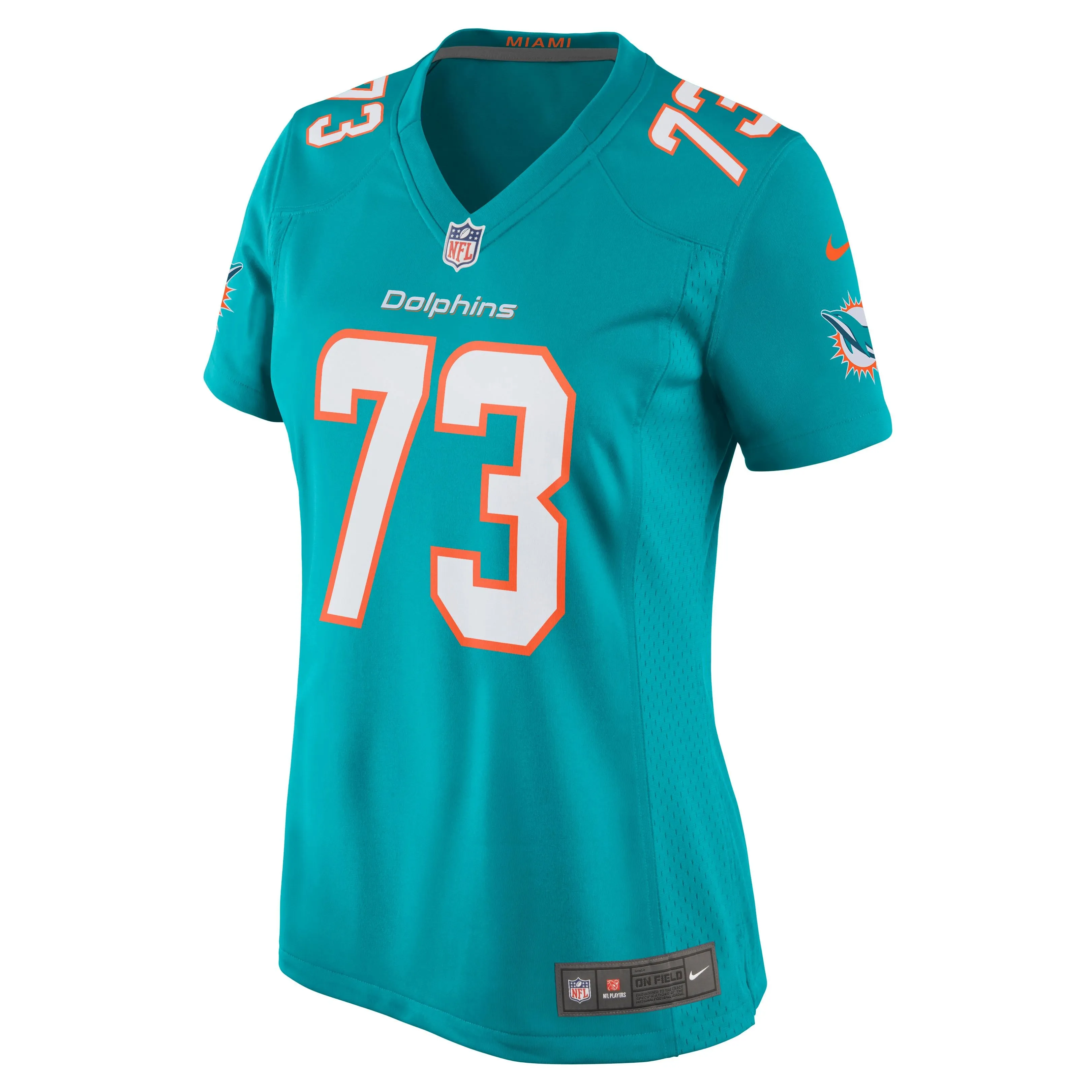 Austin Jackson Miami Dolphins  Women's Game Jersey - Aqua