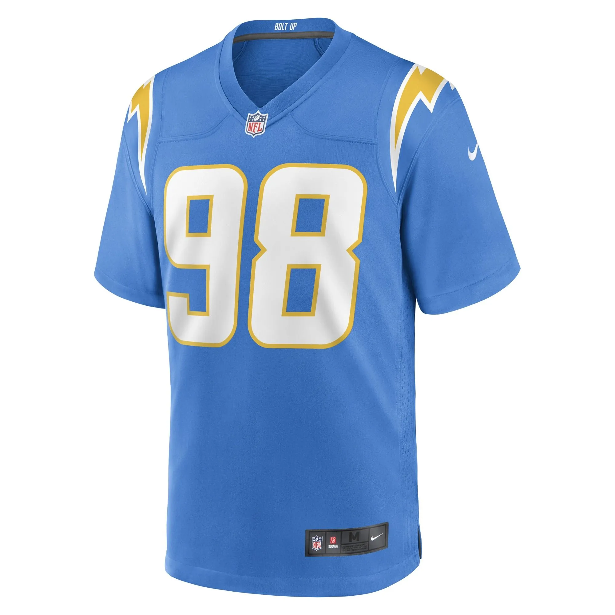 Austin Johnson Los Angeles Chargers  Game Player Jersey - Powder Blue