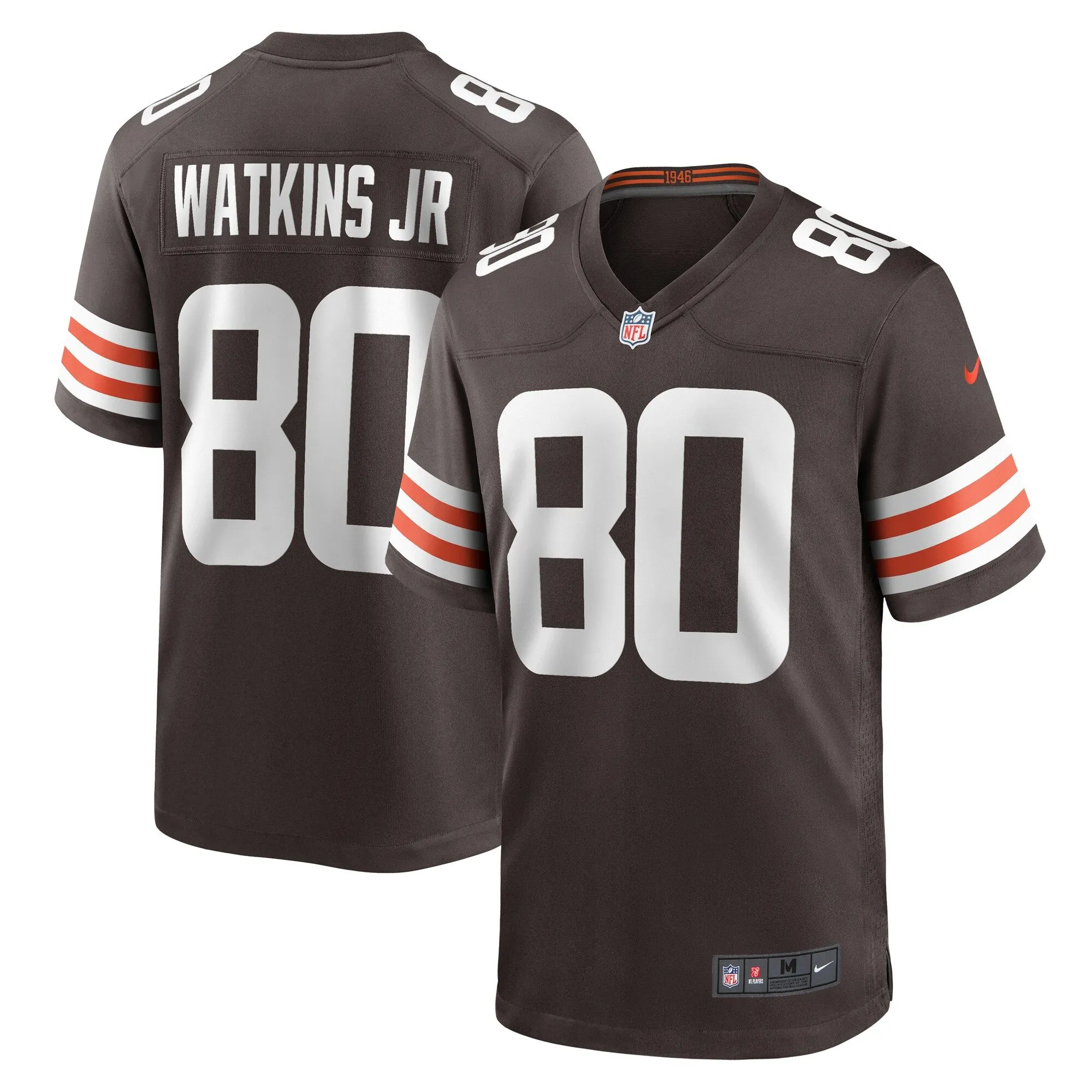 Austin Watkins Jr. Cleveland Browns  Team Game Jersey -  Brown