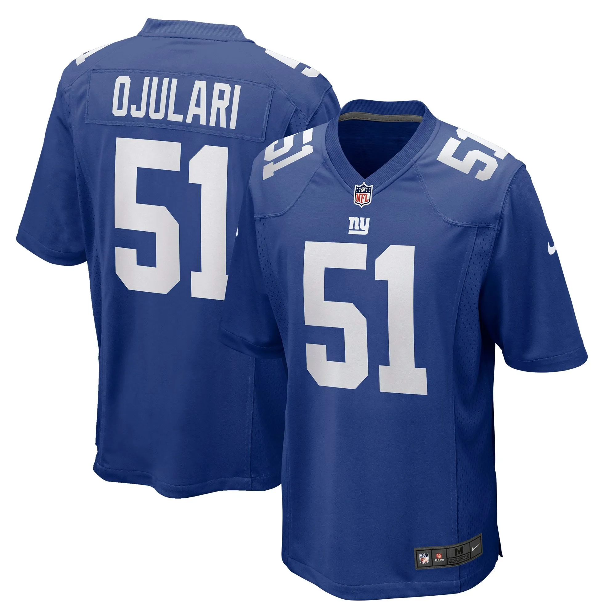 Azeez Ojulari New York Giants  Game Player Jersey - Royal