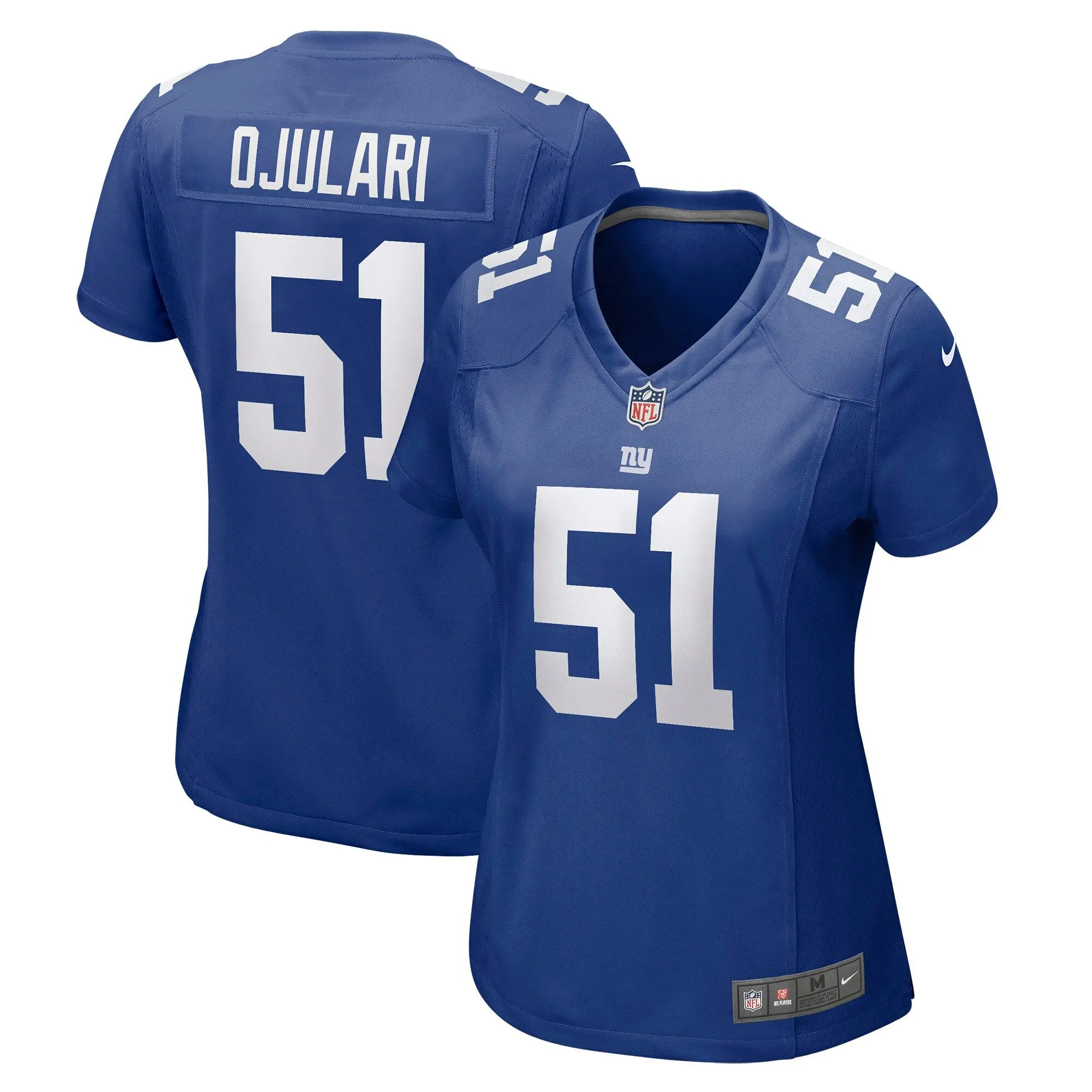 Azeez Ojulari New York Giants  Women's Game Player Jersey - Royal