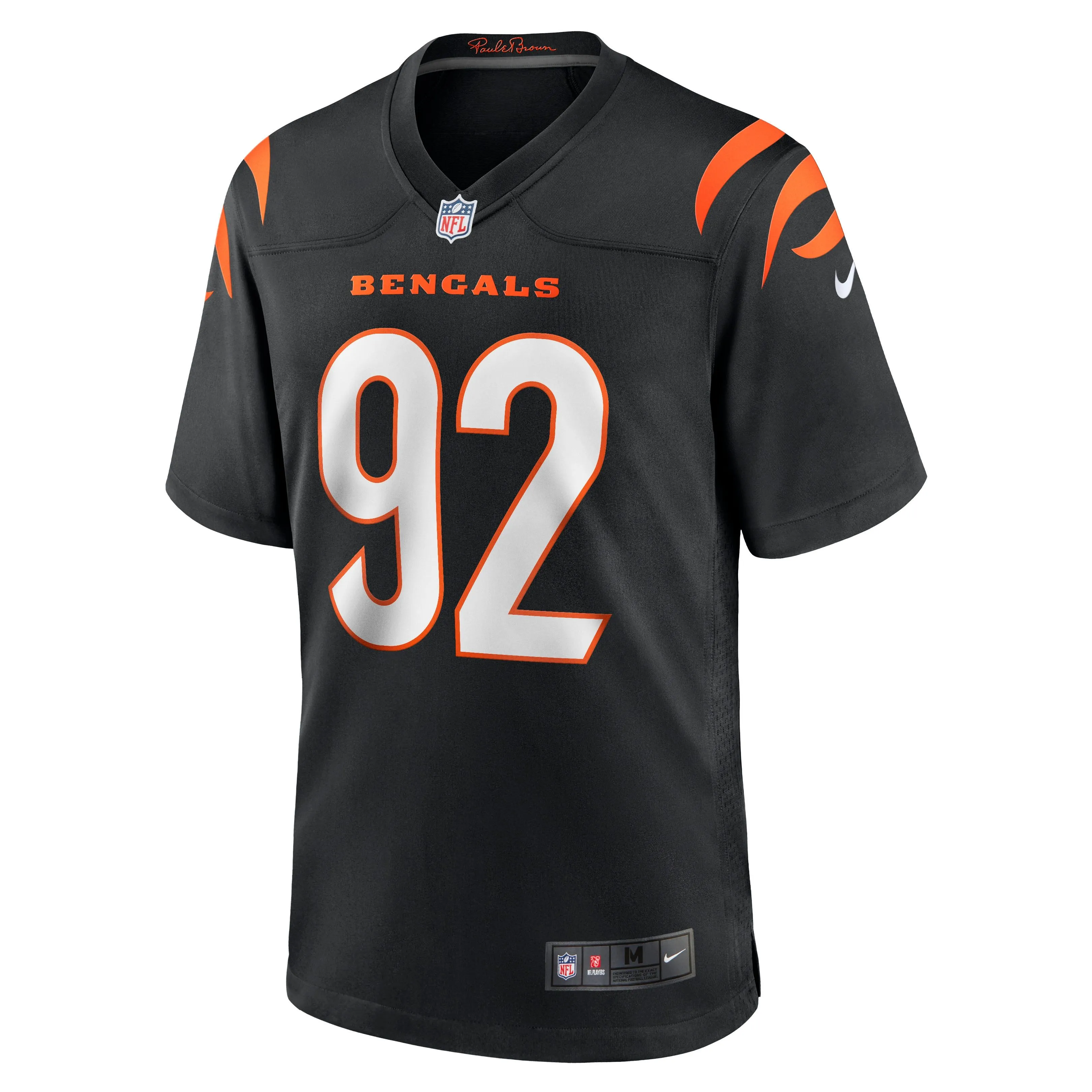 B.J. Hill Cincinnati Bengals  Game Jersey - Black