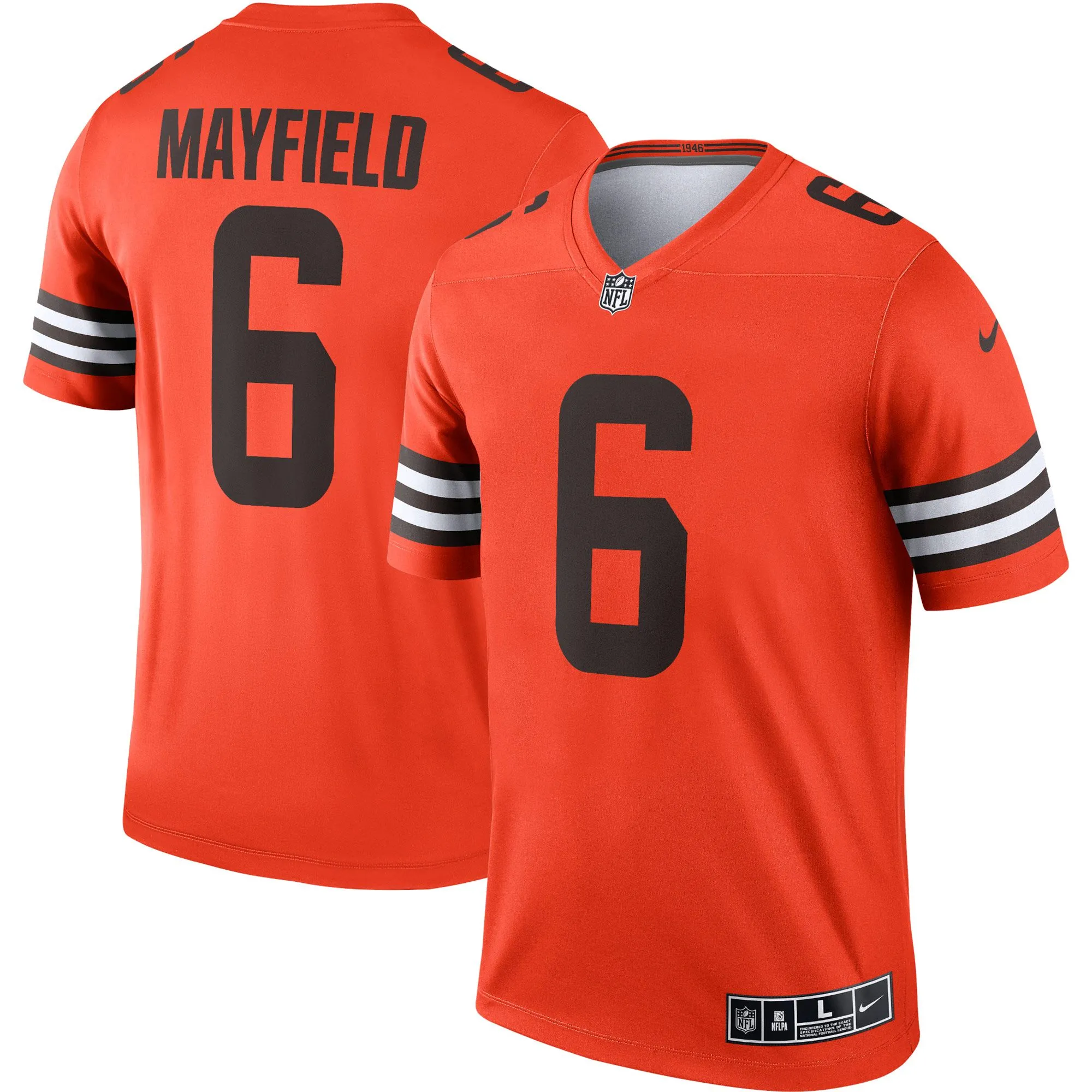 Baker Mayfield Cleveland Browns  Inverted Legend Jersey - Orange