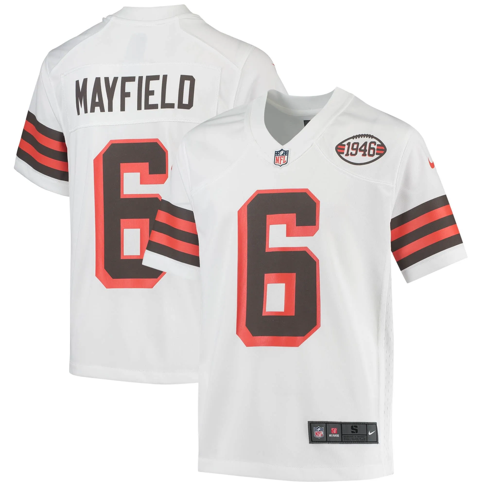 Baker Mayfield Cleveland Browns  Youth 1946 Collection Alternate Game Jersey - White