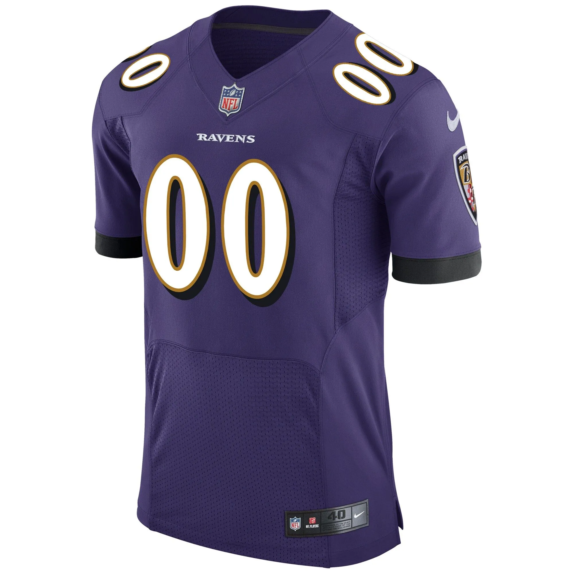 Baltimore Ravens  Speed Machine Custom Elite Jersey - Purple