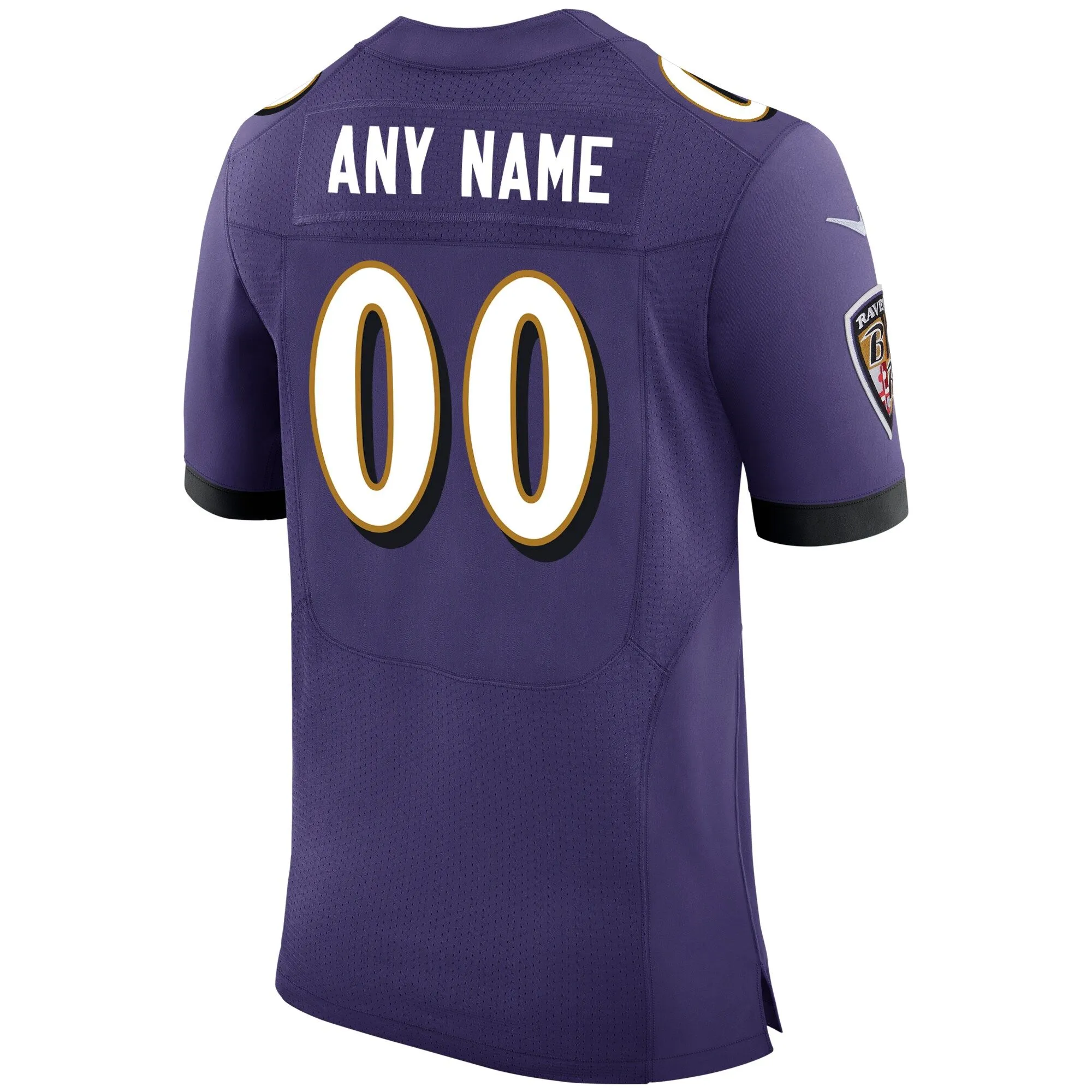 Baltimore Ravens  Speed Machine Custom Elite Jersey - Purple