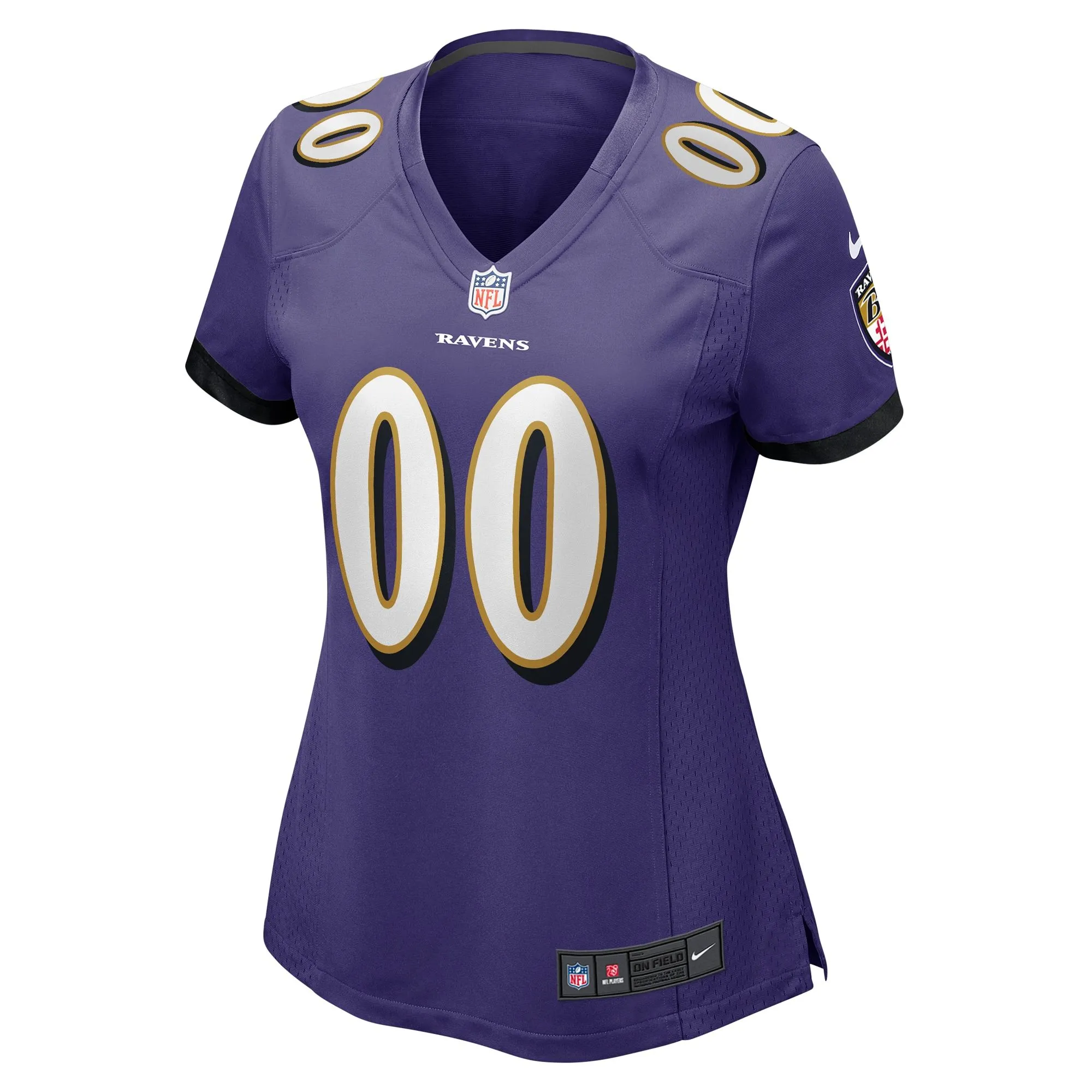 Baltimore Ravens  Women's Custom Game Jersey - Purple