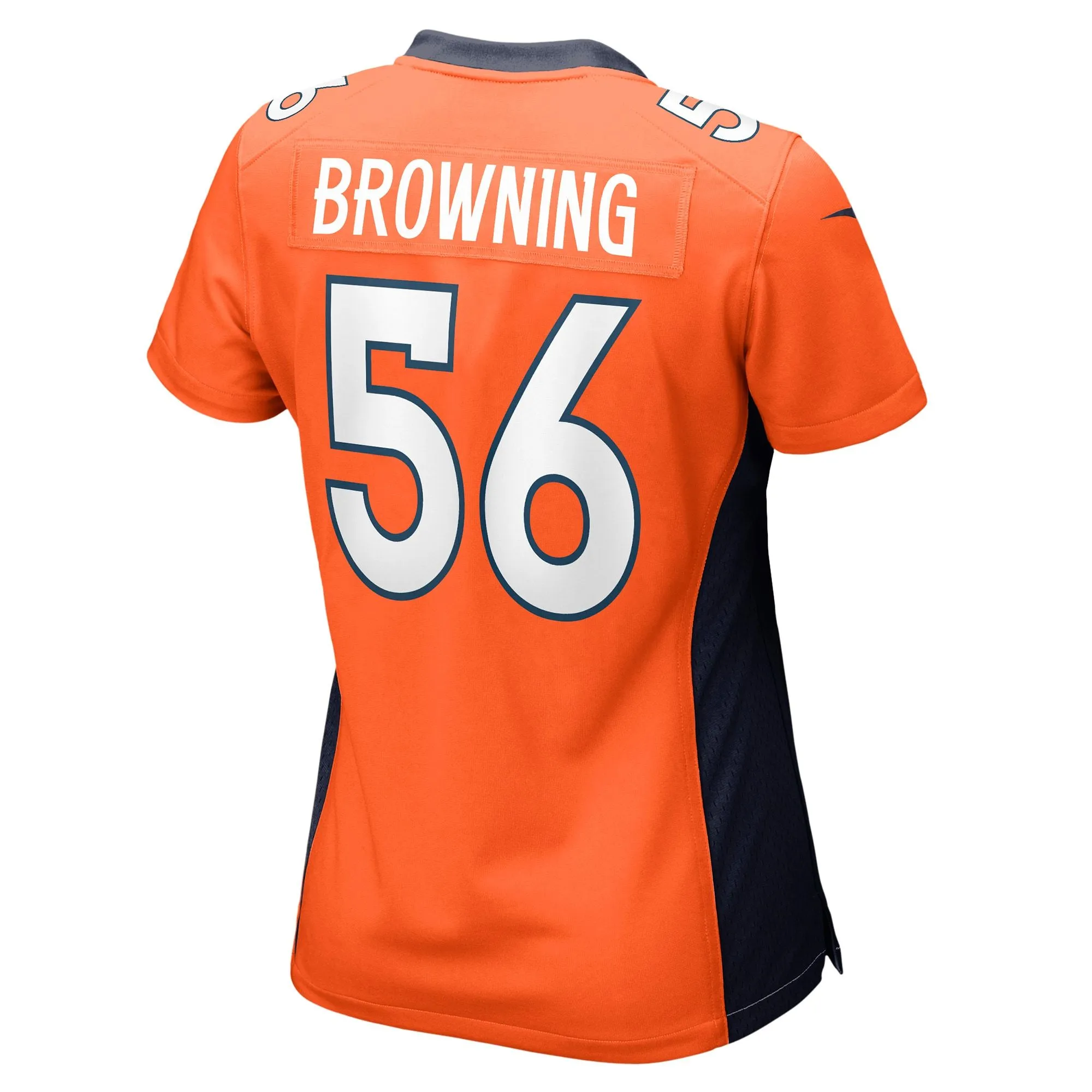 Baron Browning Denver Broncos  Women's Game Jersey - Orange