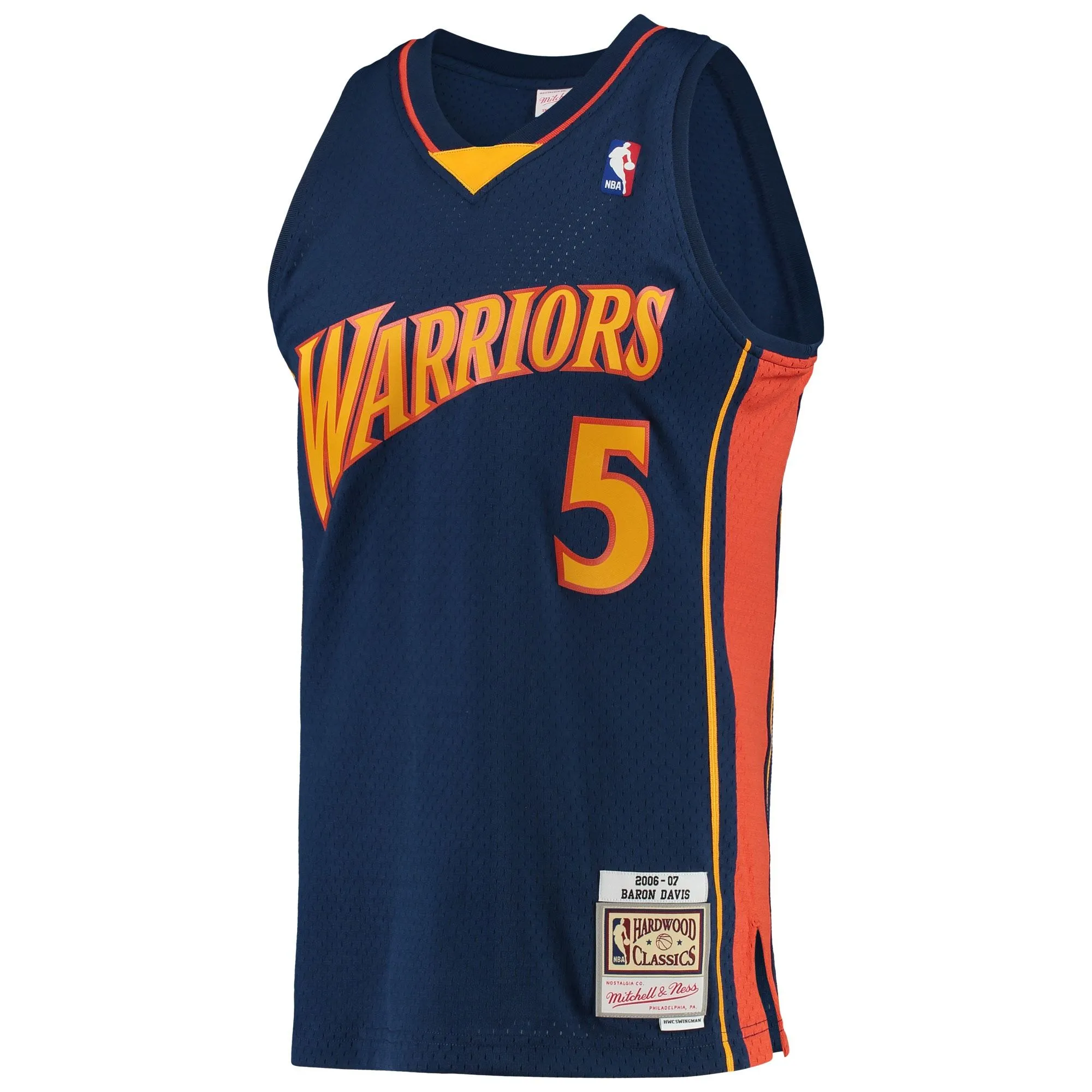 Baron Davis Golden State Warriors Mitchell & Ness 2006/07 Hardwood Classics Swingman Jersey - Navy