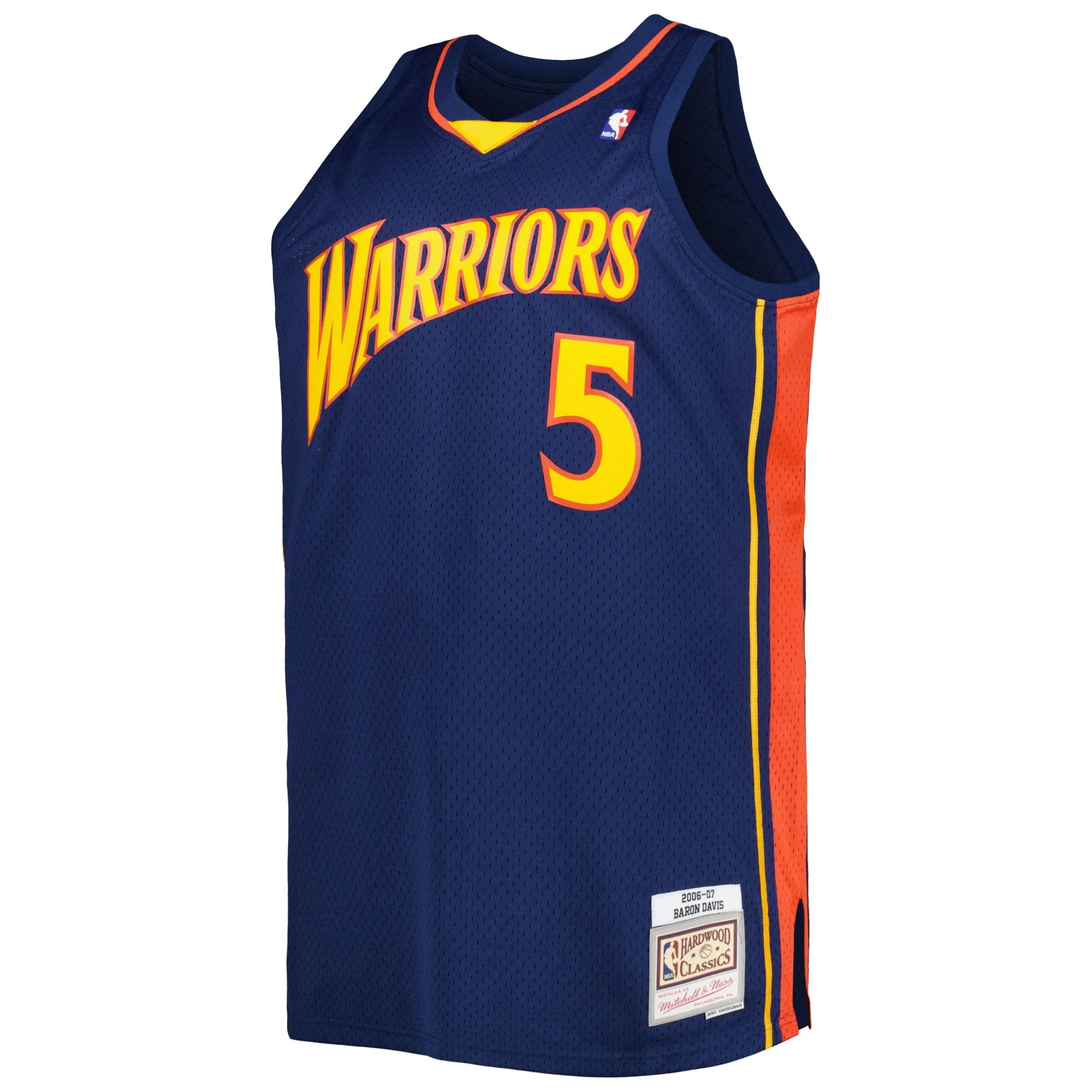 Baron Davis Golden State Warriors Mitchell & Ness Big & Tall Hardwood Classics 2006/07 Swingman Jersey - Navy