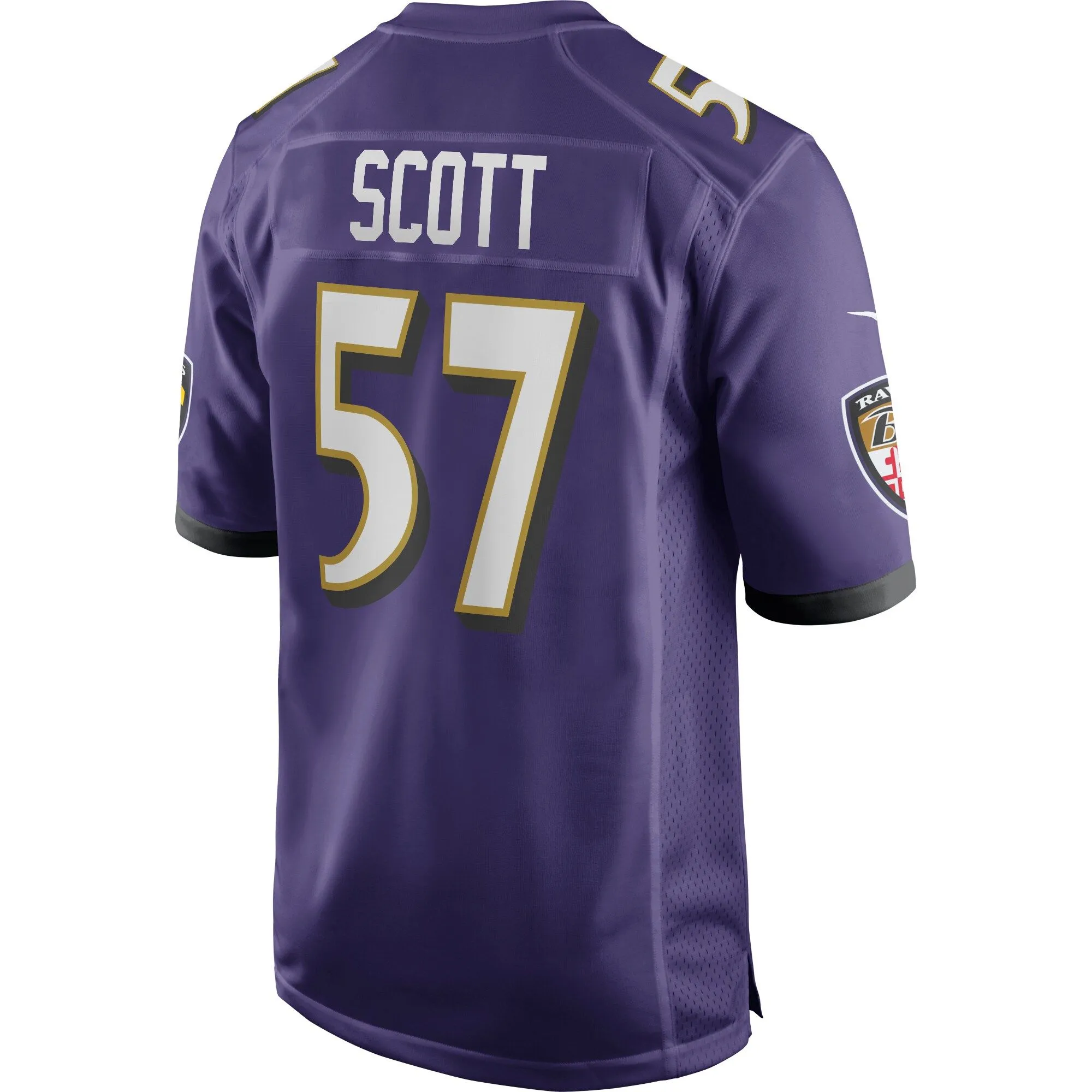 Bart Scott Baltimore Ravens  Game Retired Player Jersey - Purple