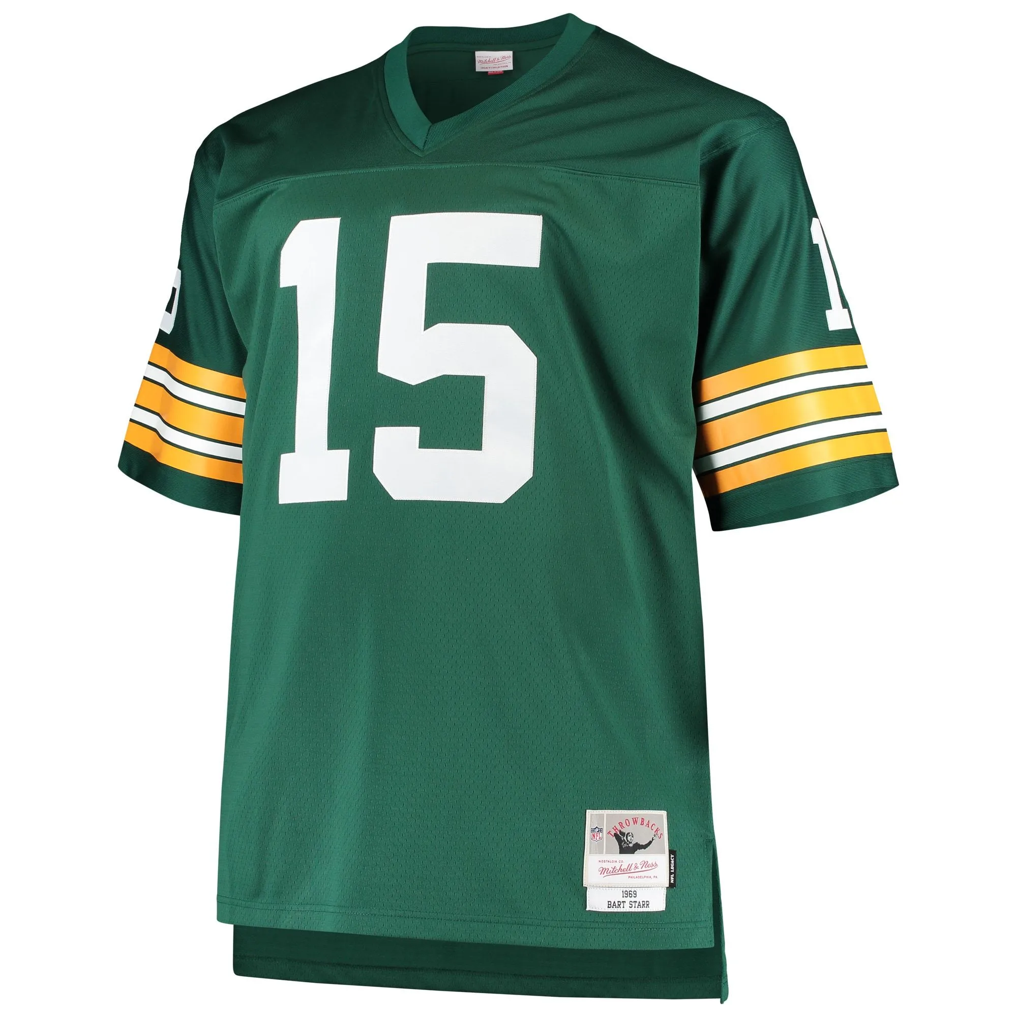 Bart Starr Green Bay Packers Mitchell & Ness Big & Tall 1968 Retired Player Replica Jersey - Green