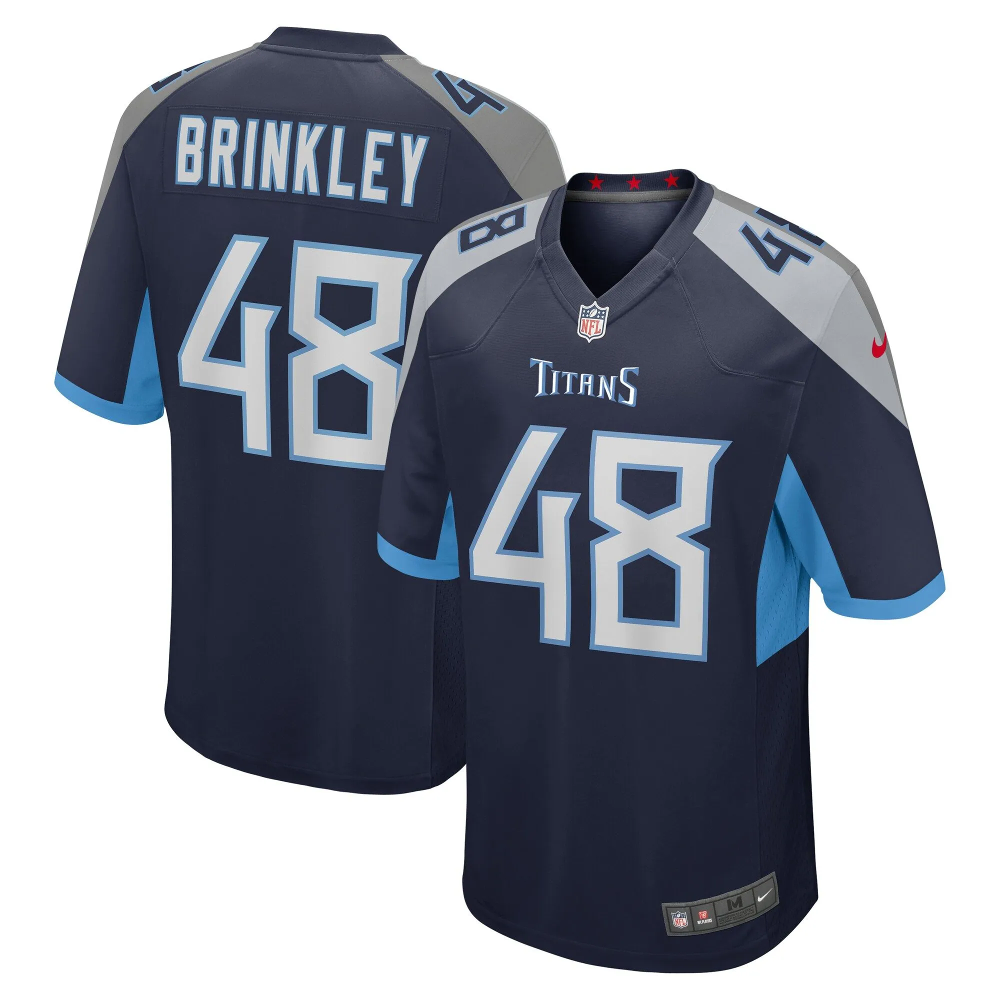 Beau Brinkley Tennessee Titans  Game Jersey - Navy