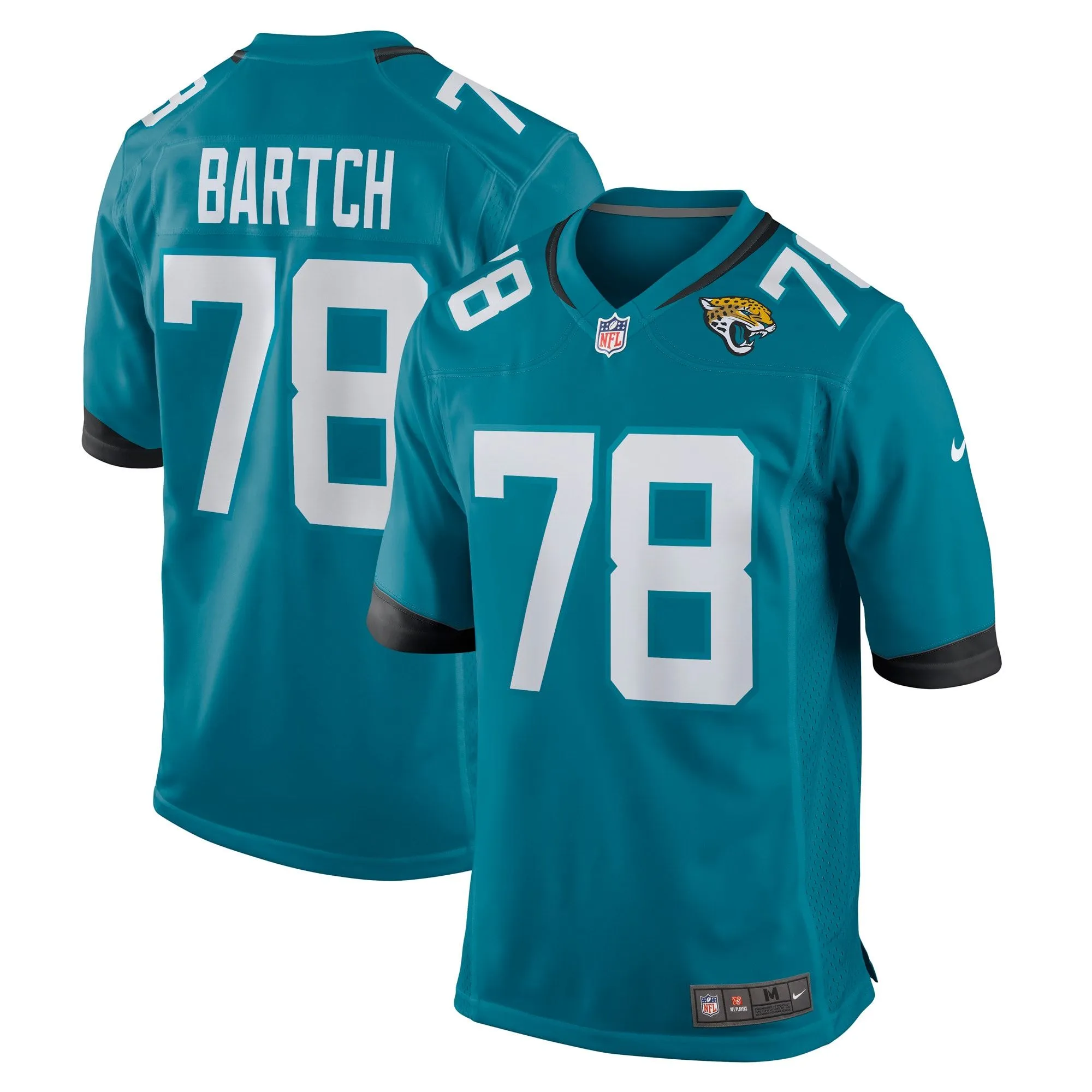 Ben Bartch Jacksonville Jaguars  Game Jersey - Teal