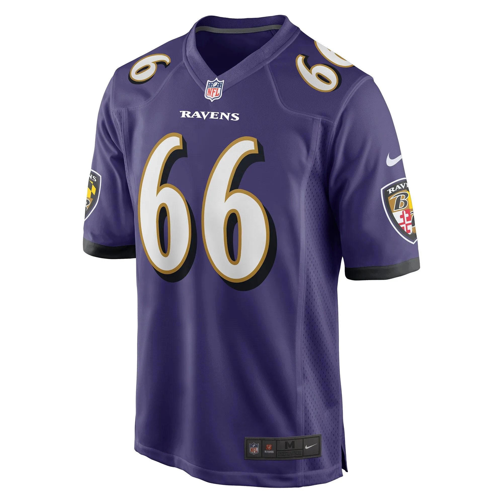 Ben Cleveland Baltimore Ravens  Game Jersey - Purple