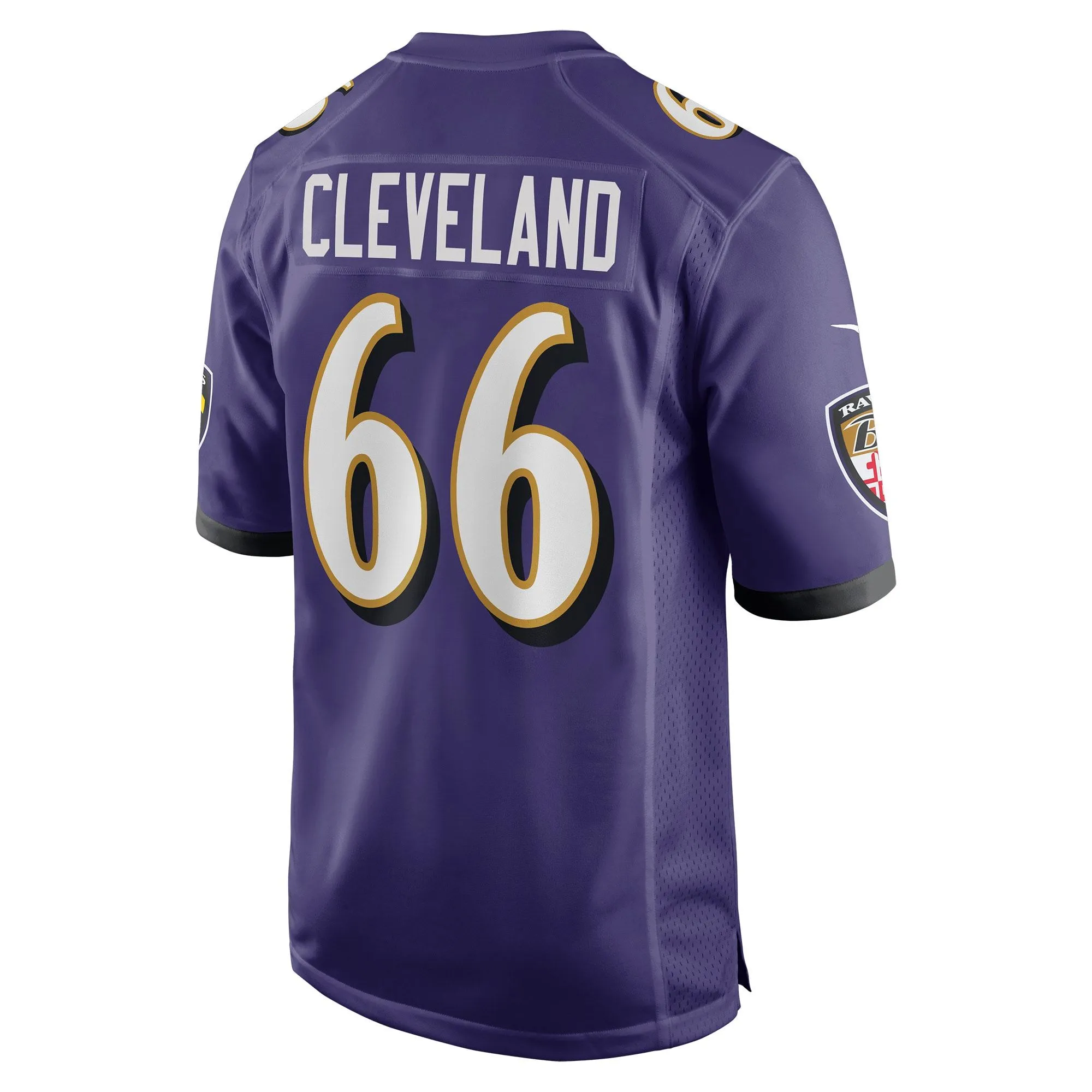 Ben Cleveland Baltimore Ravens  Game Jersey - Purple