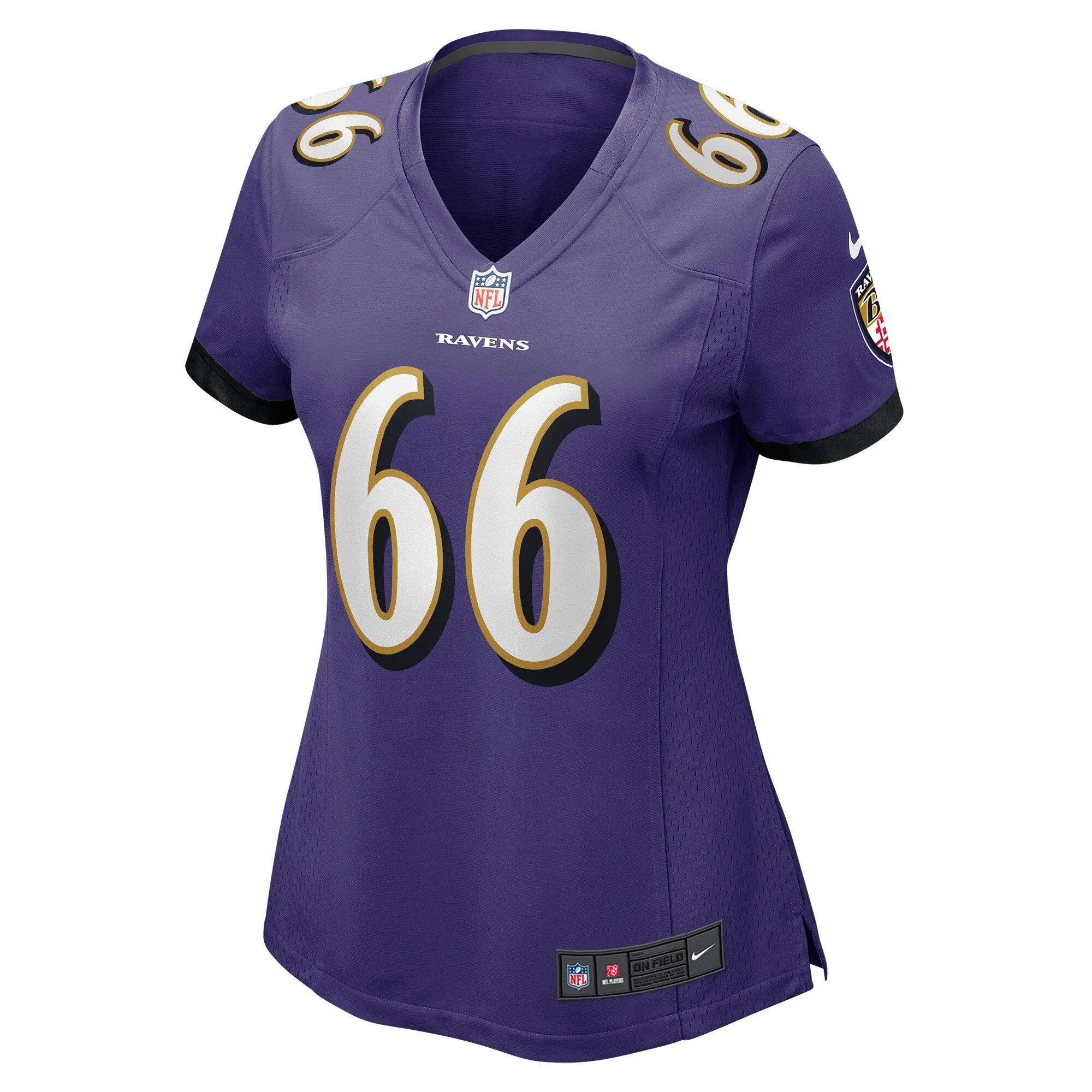 Ben Cleveland Baltimore Ravens  Women's Game Jersey - Purple