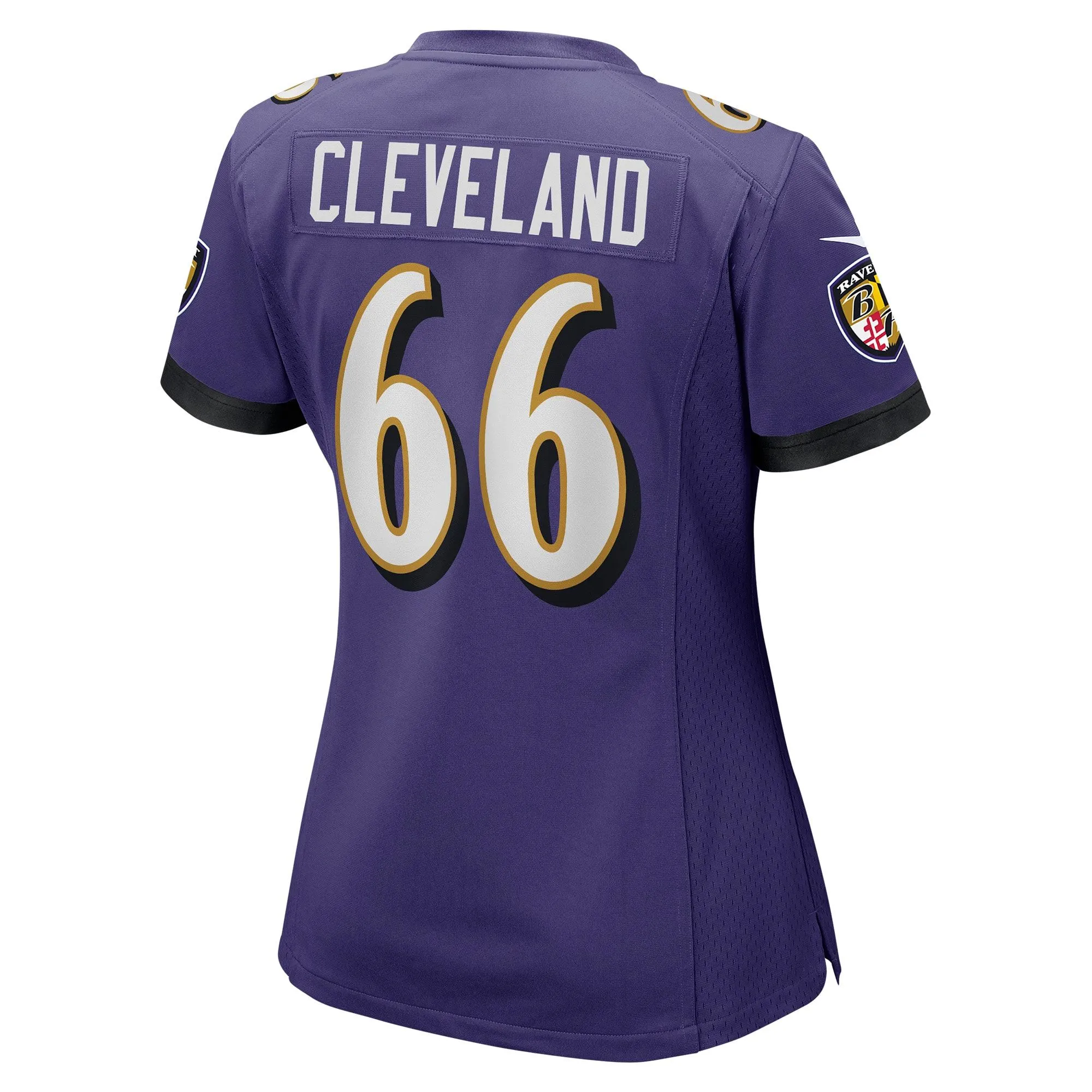 Ben Cleveland Baltimore Ravens  Women's Game Jersey - Purple