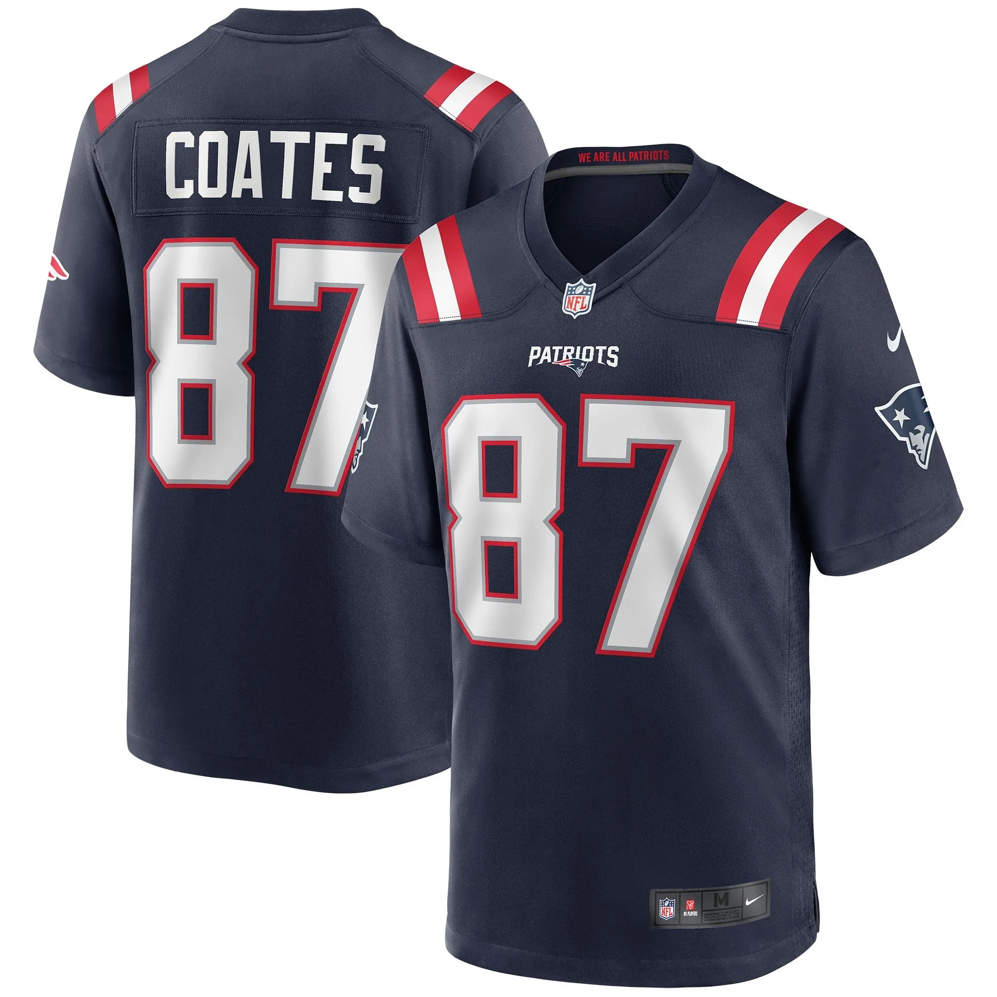 Ben Coates New England Patriots  Game Retired Player Jersey - Navy