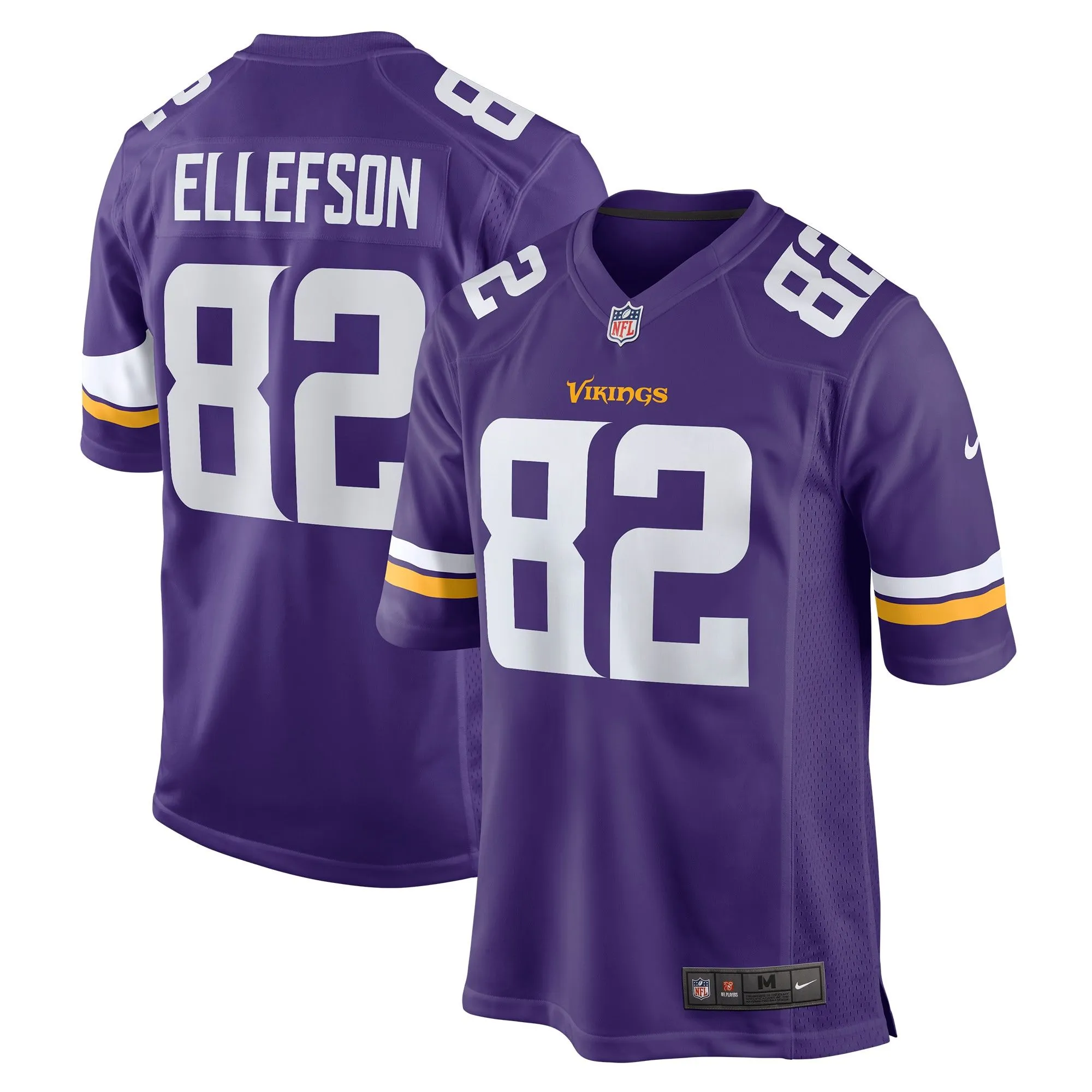 Ben Ellefson Minnesota Vikings  Game Jersey - Purple