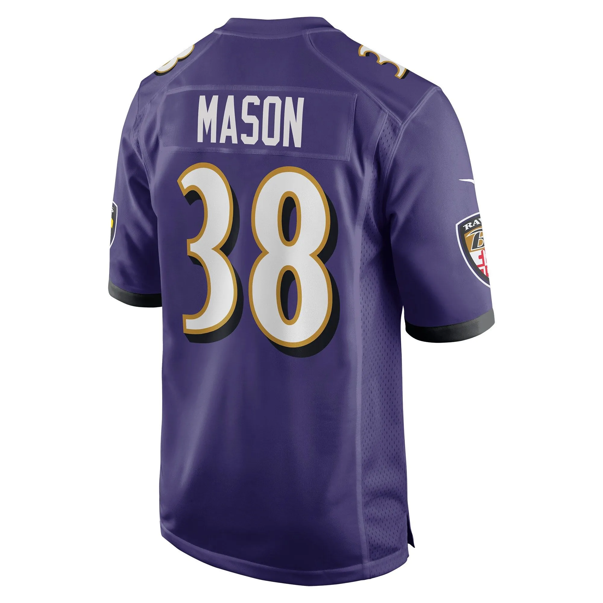 Ben Mason Baltimore Ravens  Game Jersey - Purple