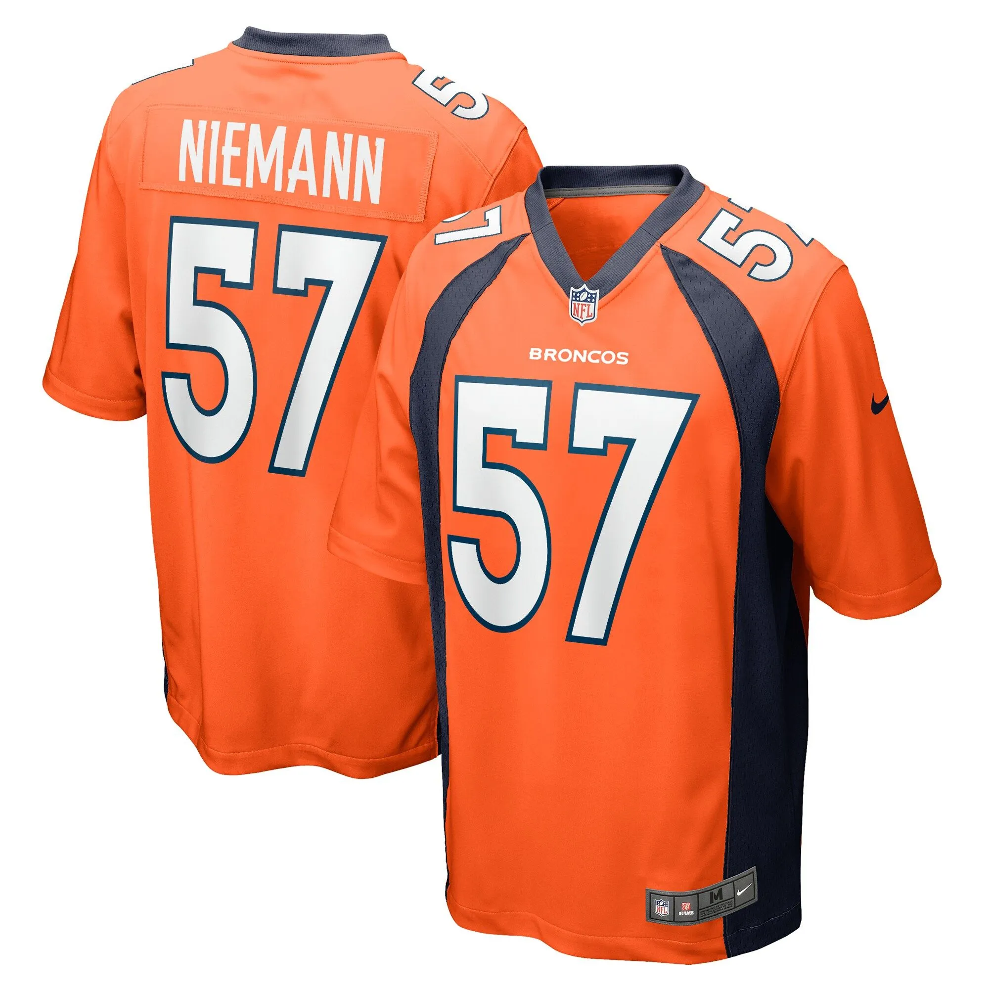 Ben Niemann Denver Broncos  Team Game Jersey -  Orange